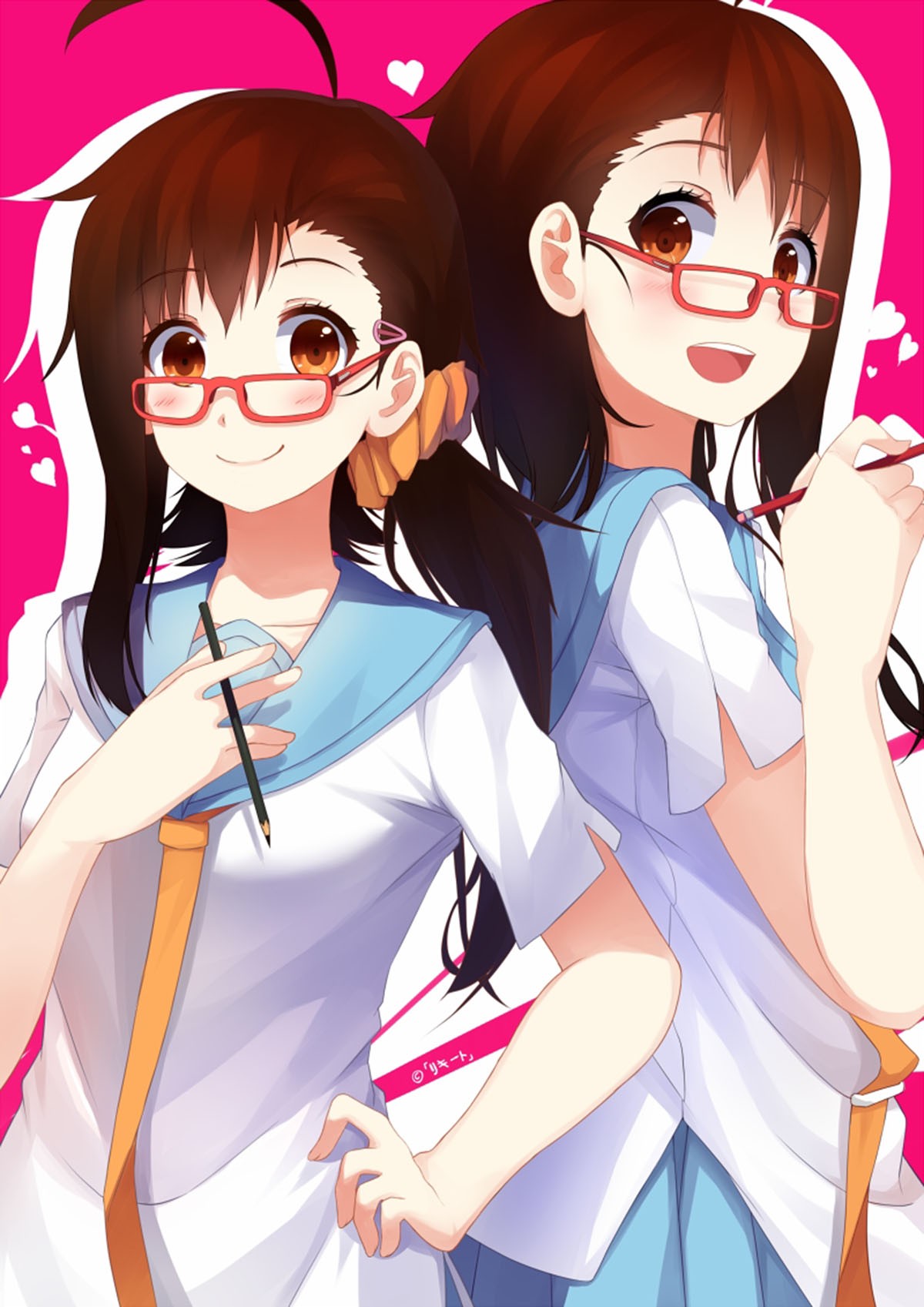 Kosaki Onodera and Haru Onodera from Nisekoi HD Wallpaper