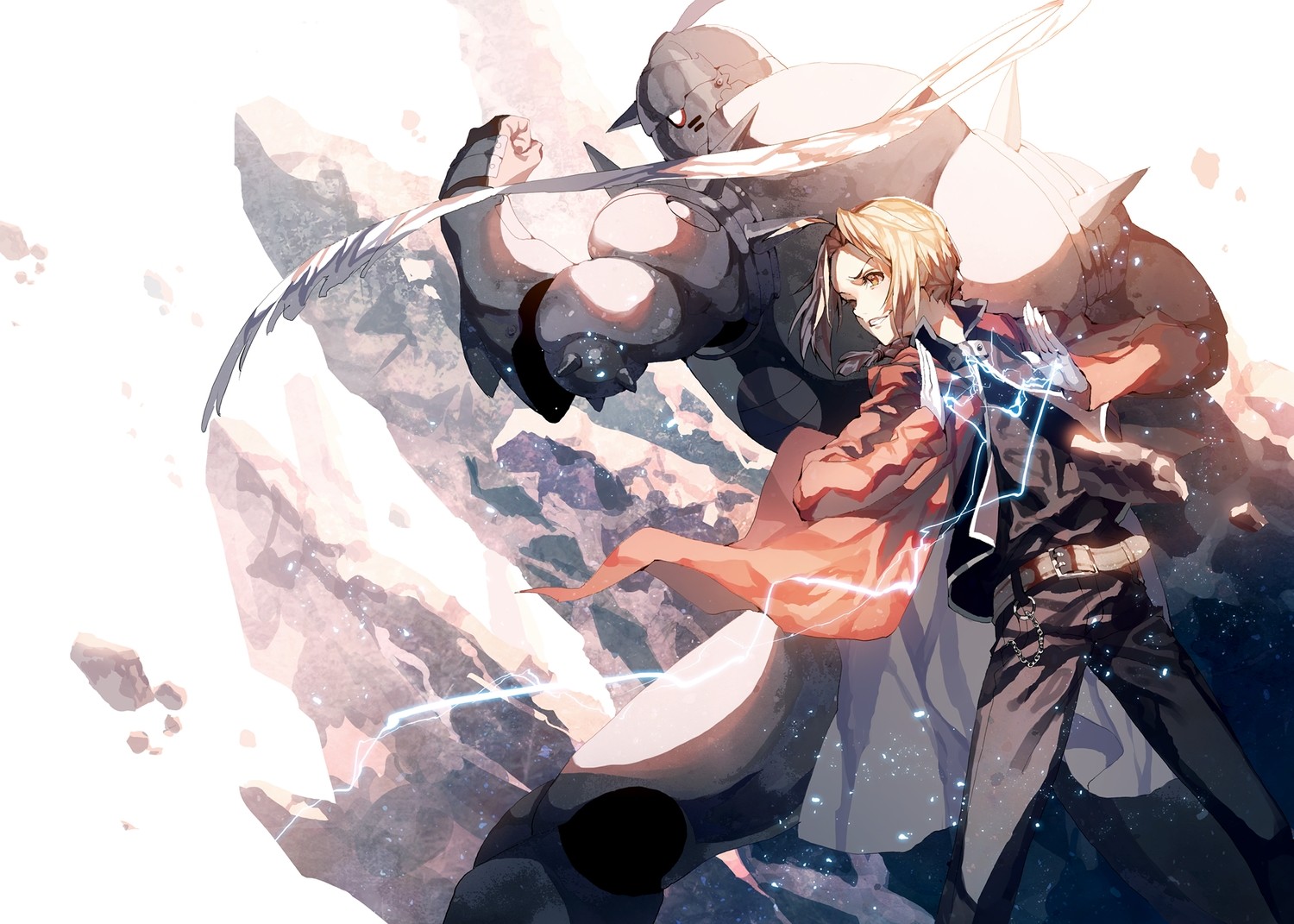 Edward Elric and Alphonse Elric from Fullmetal Alchemist HD Wallpaper