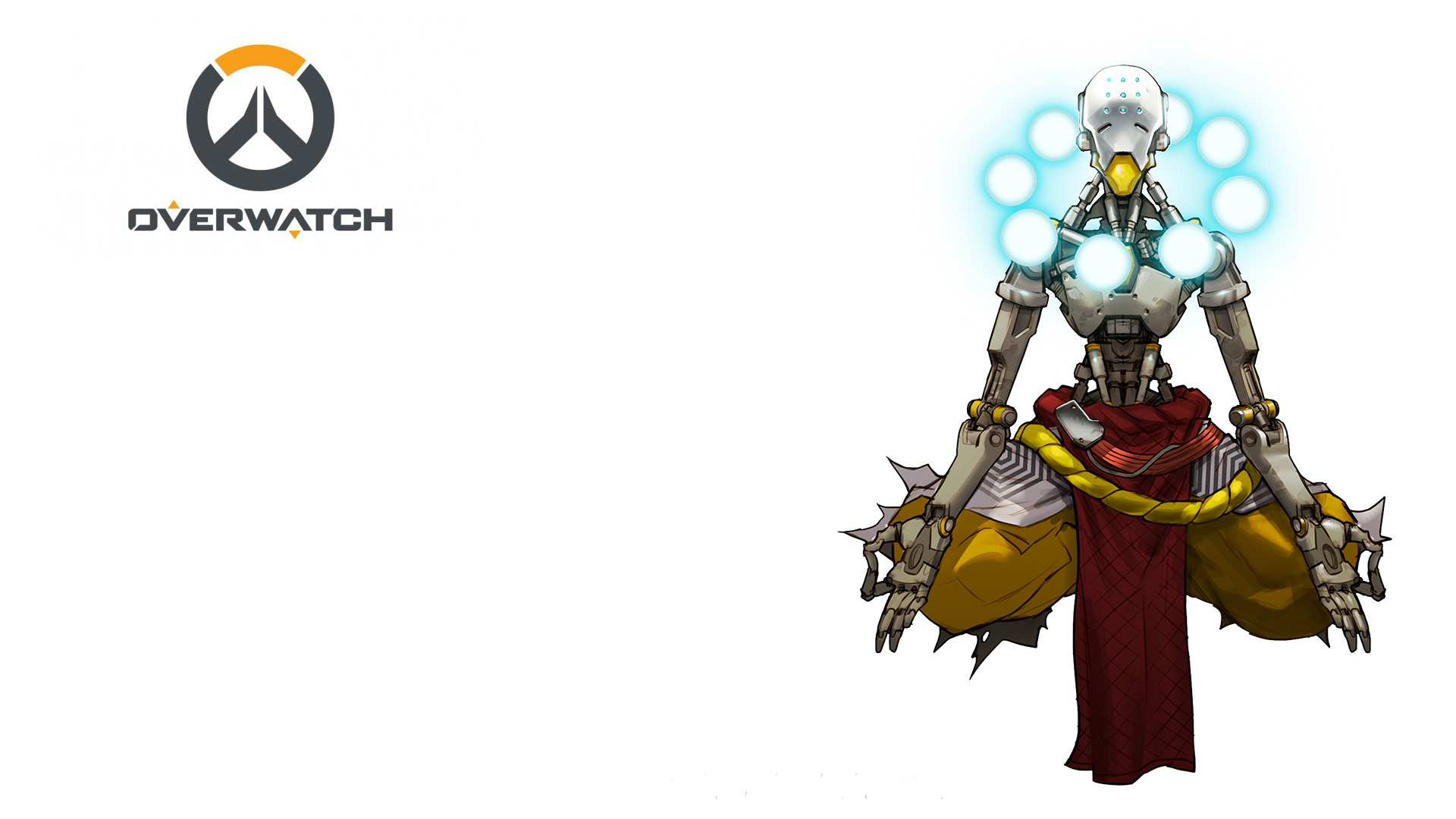 Zenyatta from Overwatch logo HD Wallpaper