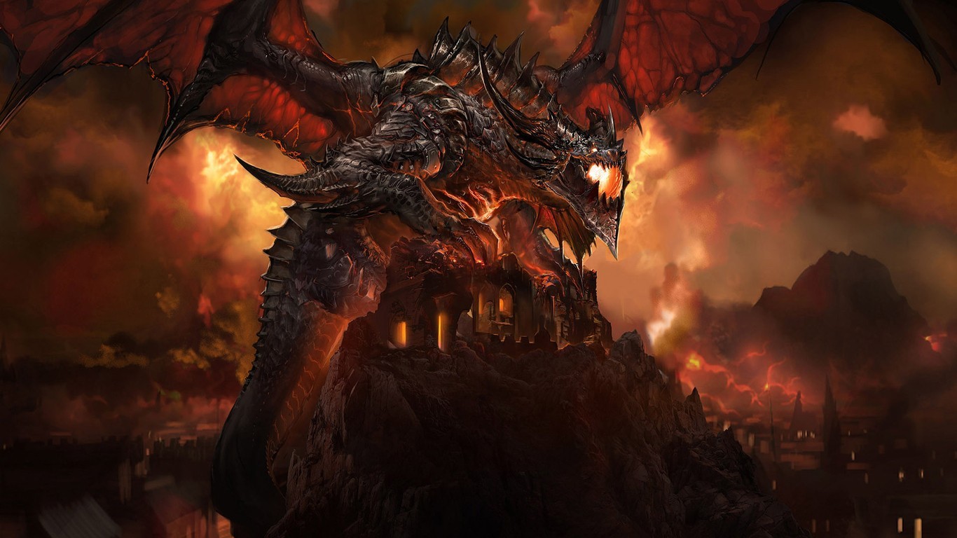 Deathwing the Destroyer from World of Warcraft HD Wallpaper