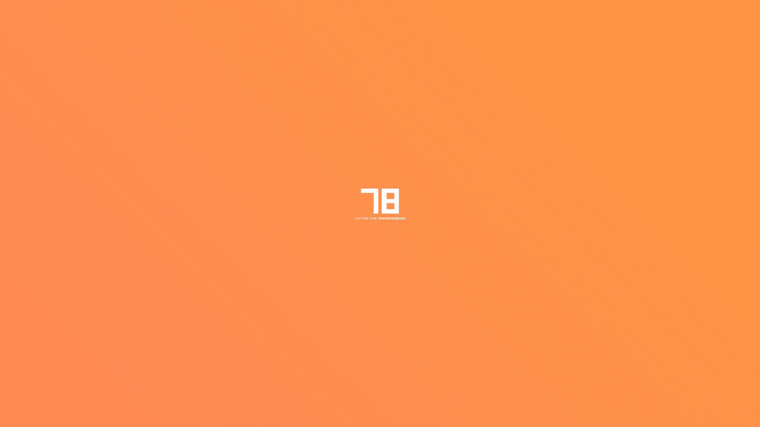 Minimalist orange background with white text "78 BL" HD Wallpaper
