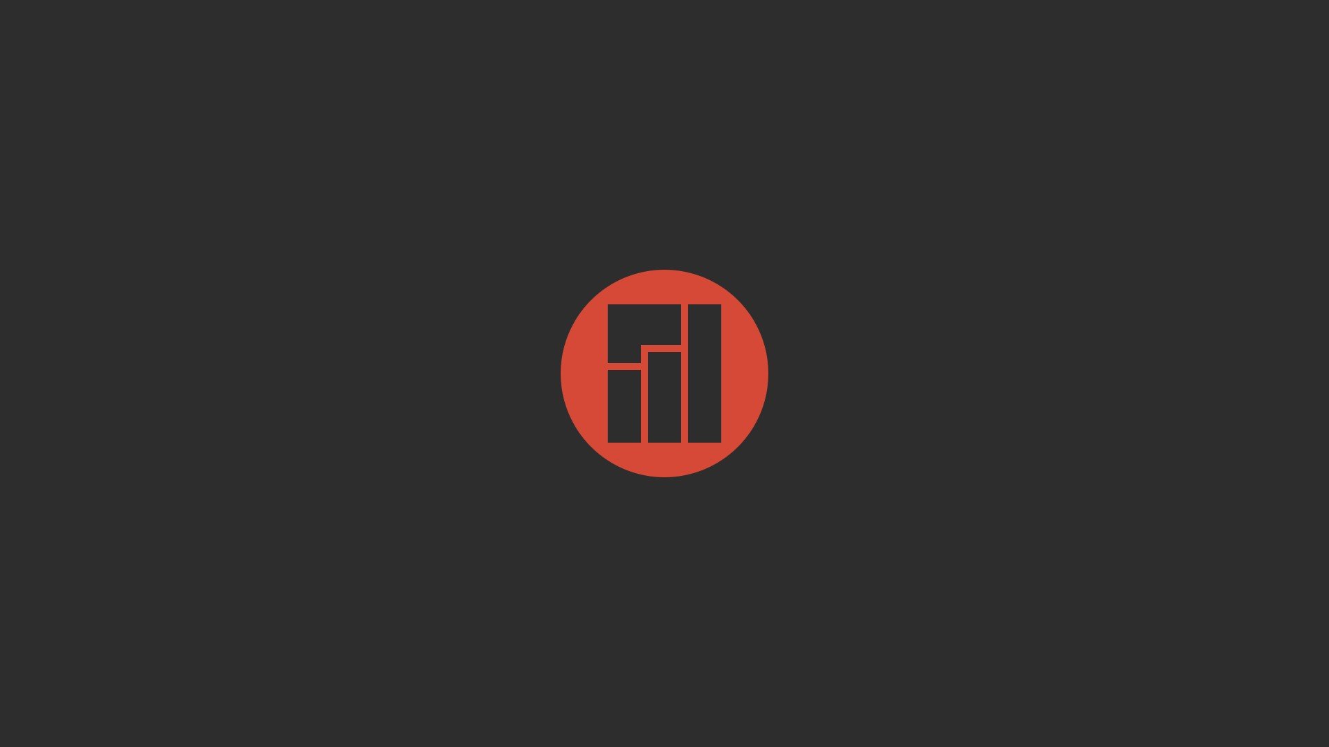 Minimalist logo on dark background HD Wallpaper