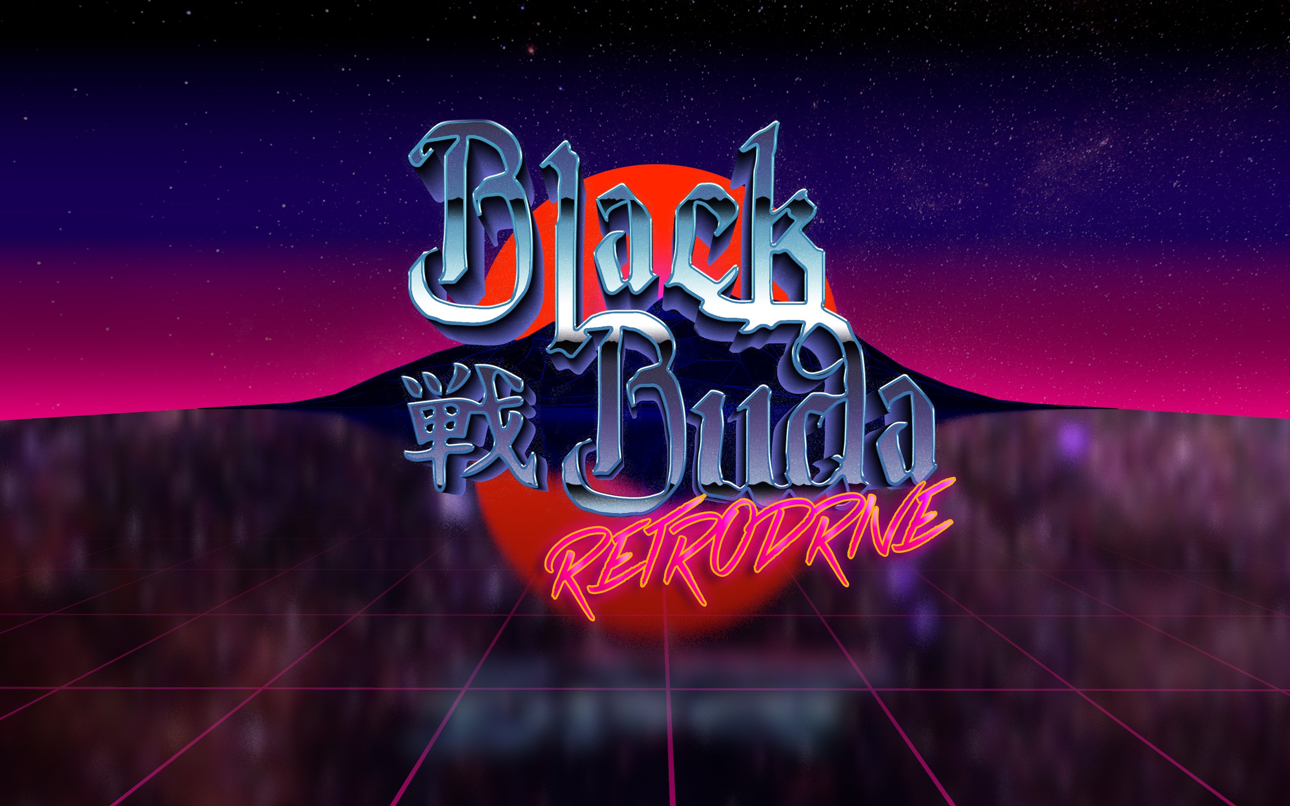 Black Buda RetroDrive 1980s Retro Style HD Wallpaper