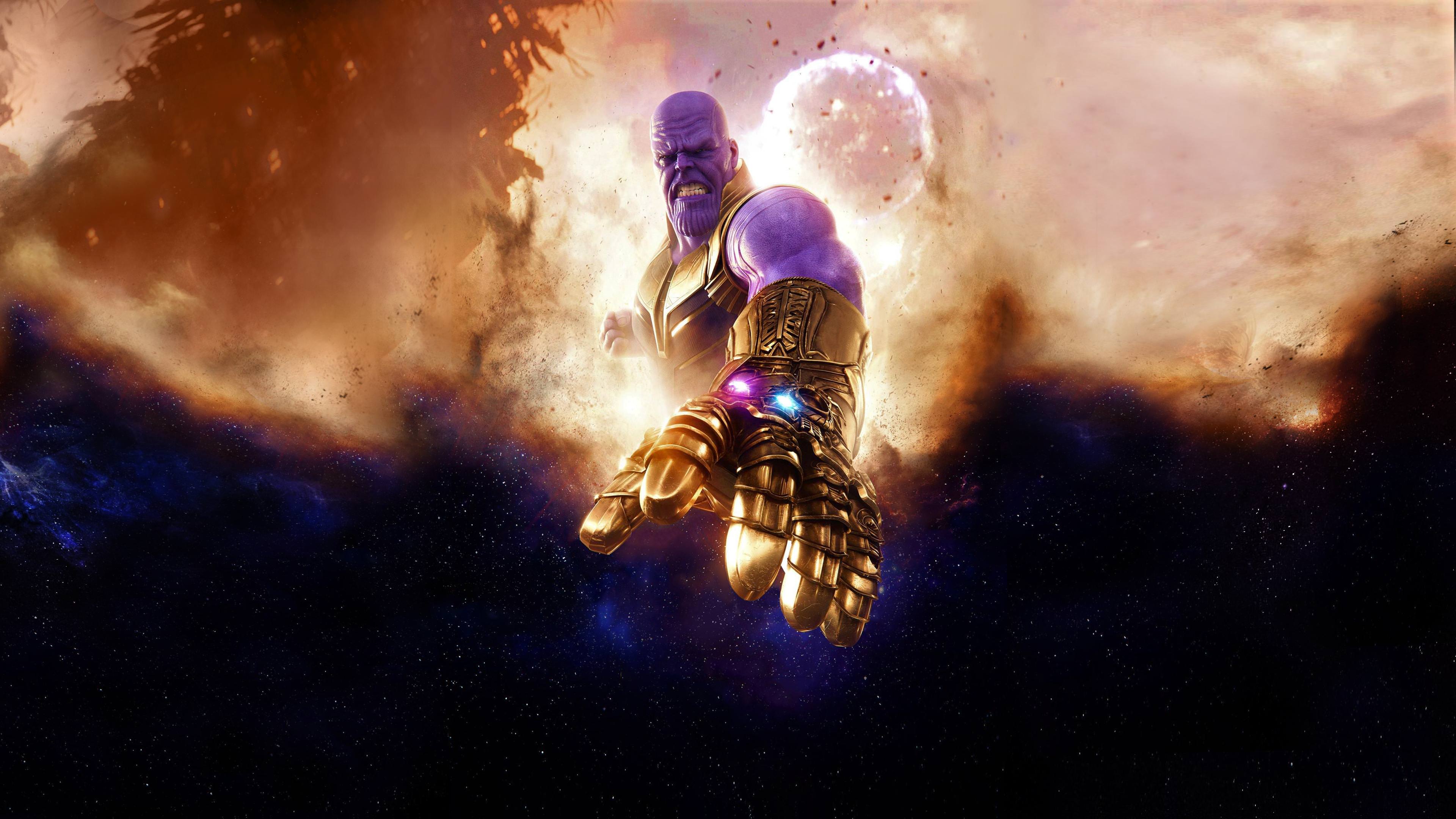 Thanos from Avengers Infinity War 4K HD Wallpaper