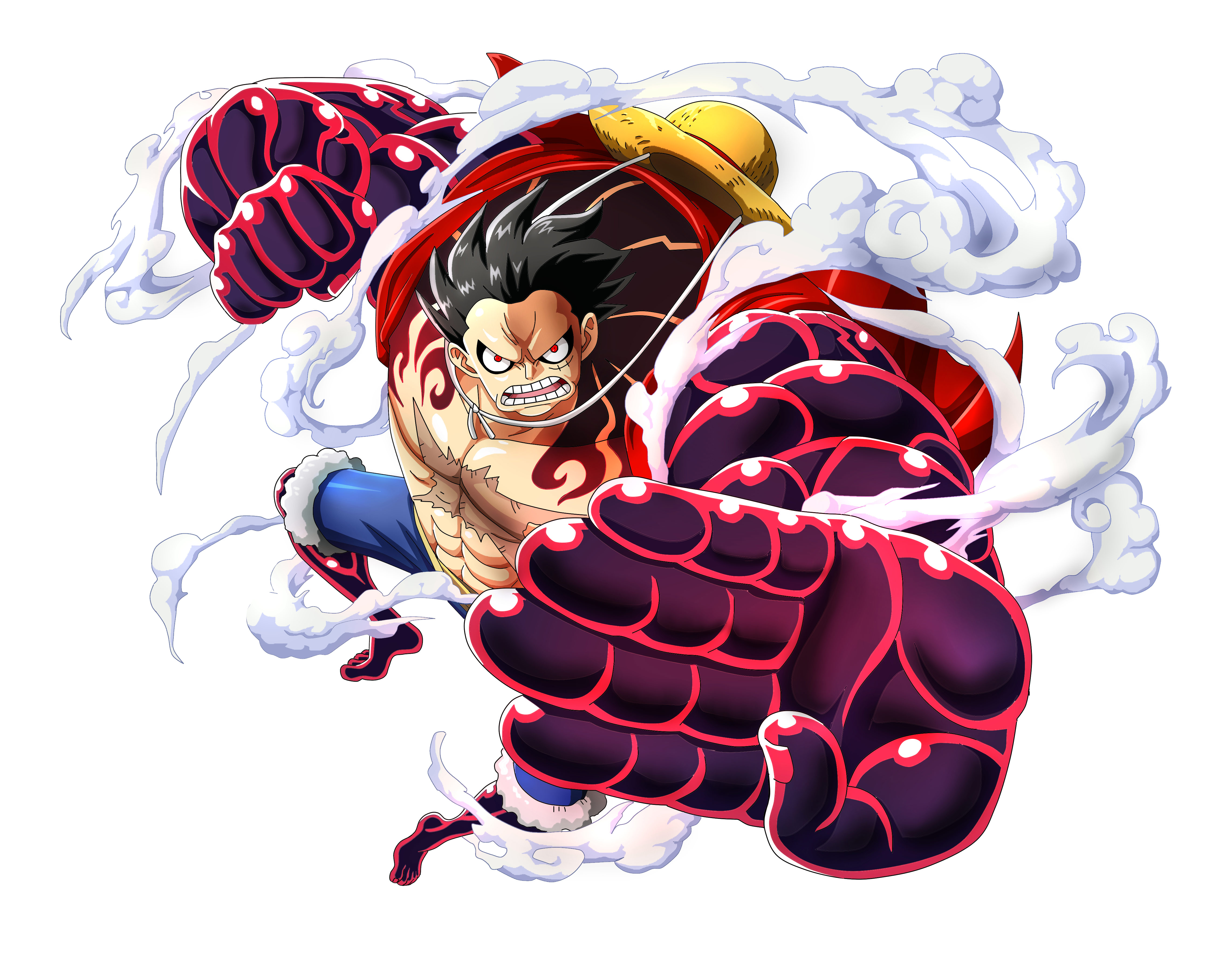 Monkey D. Luffy in Gear Fourth from One Piece HD Wallpaper
