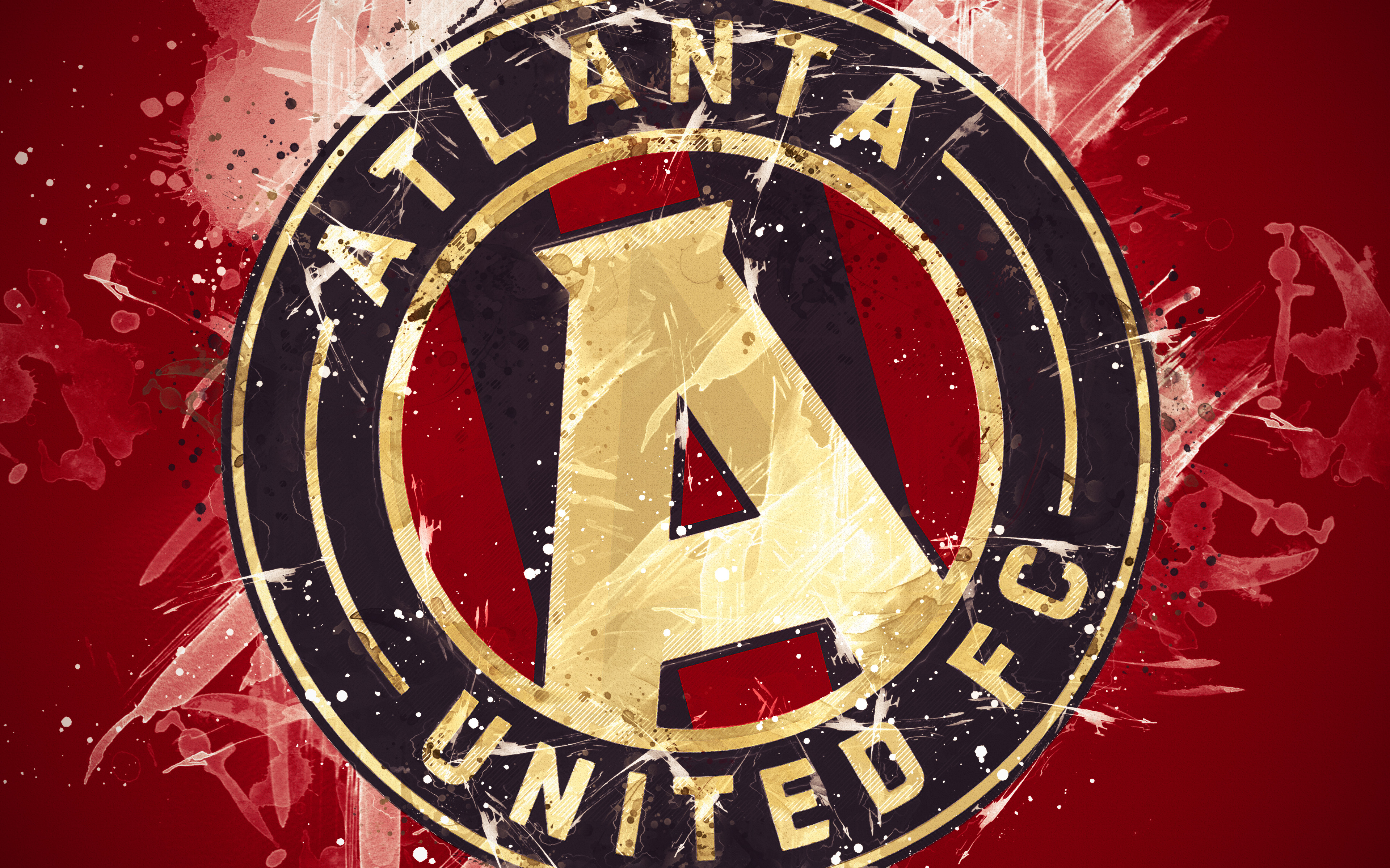 Atlanta United FC Logo HD Wallpaper