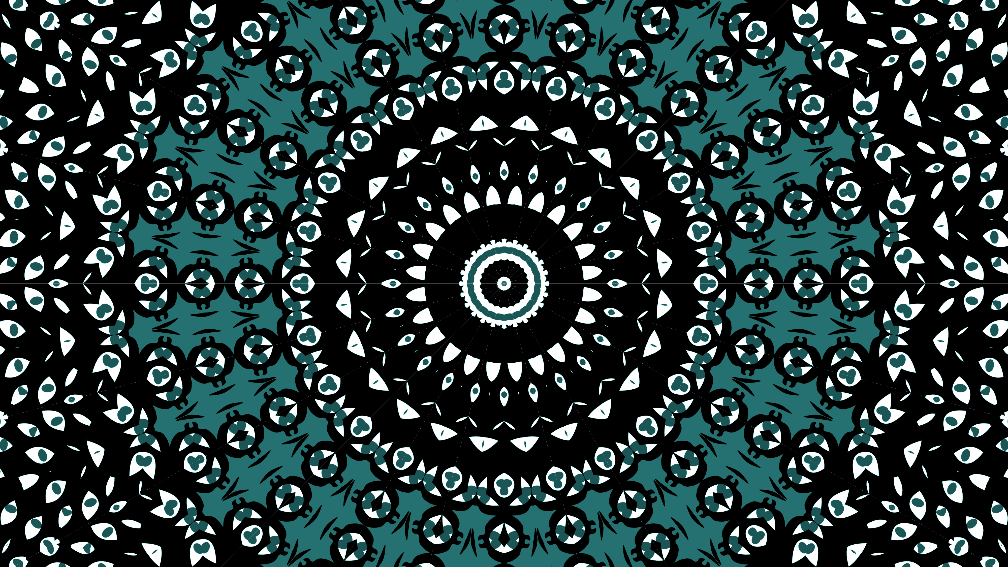 Abstract Kaleidoscope Pattern HD Wallpaper