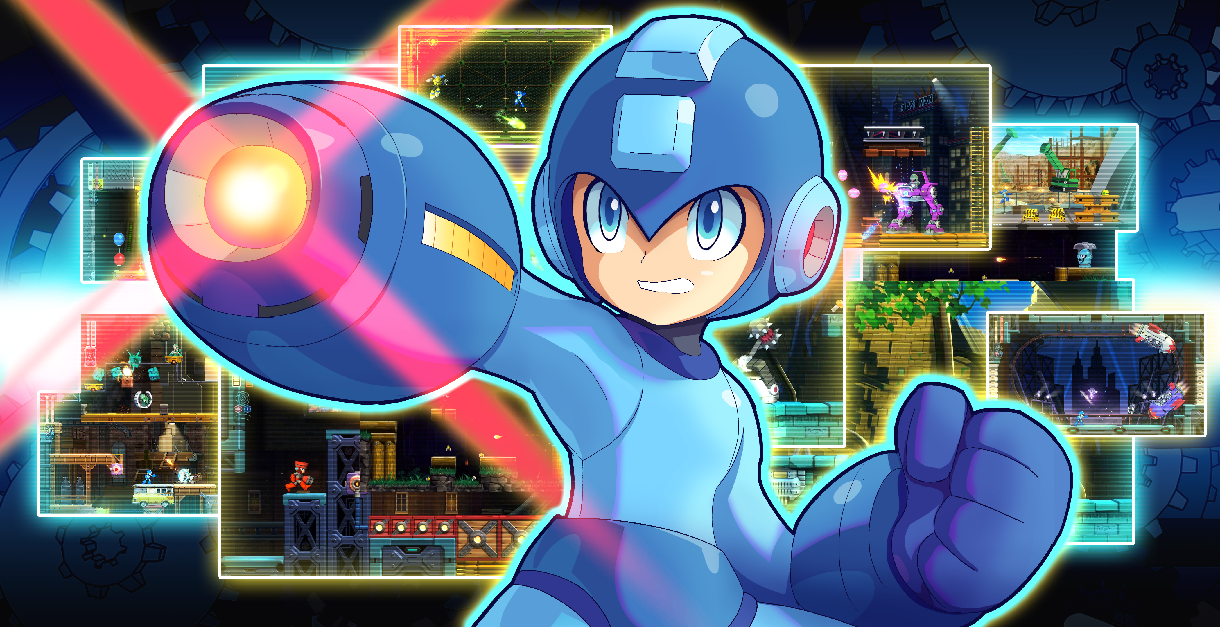 Mega Man from Mega Man 11 HD Wallpaper