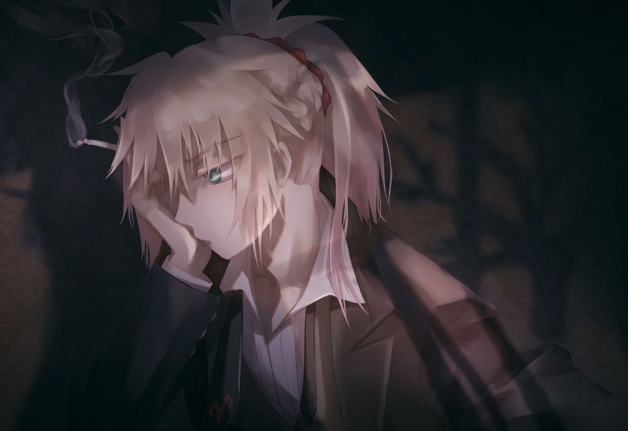 Mordred from Fate/Apocrypha smoking HD Wallpaper