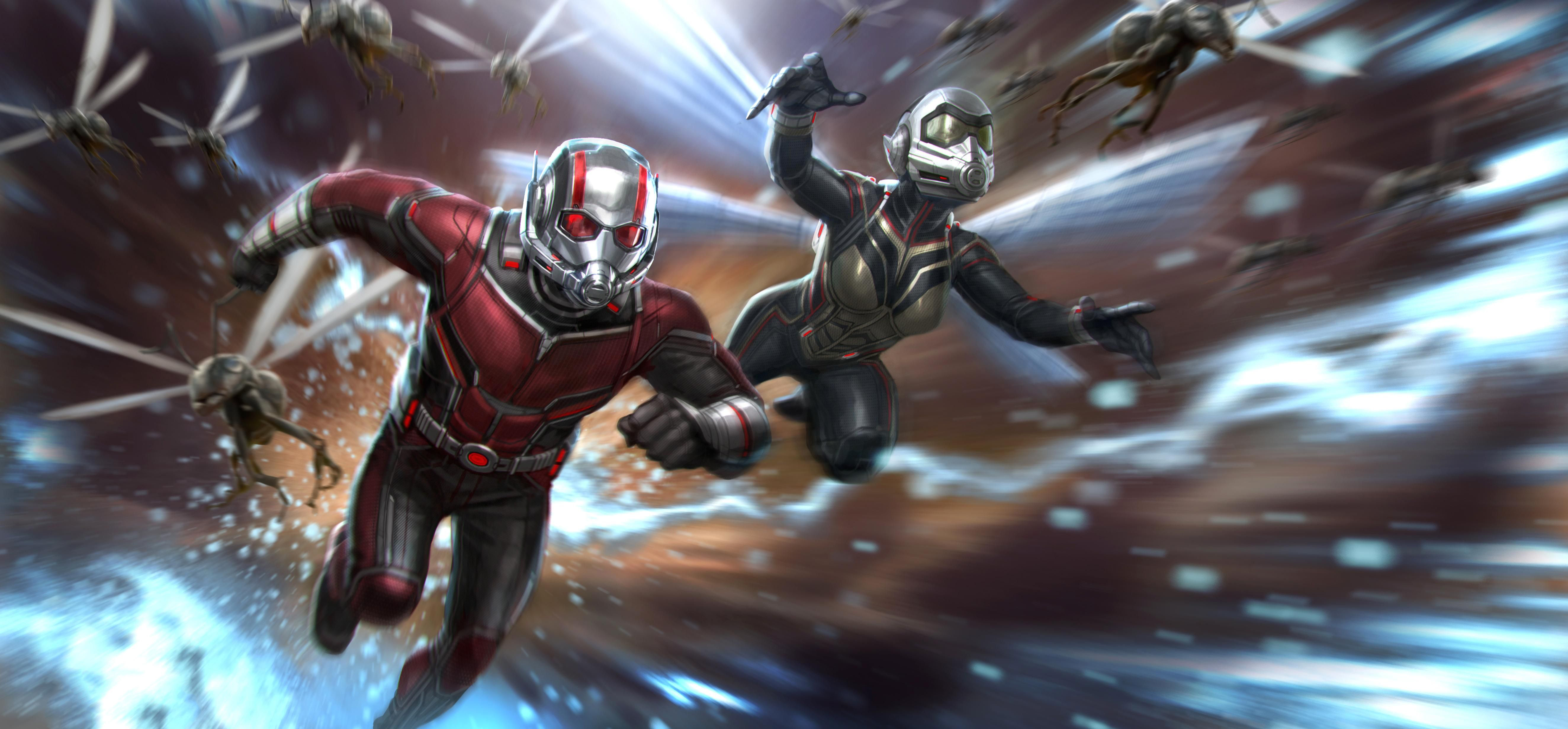Ant-Man and Wasp from Marvel Comics HD Wallpaper