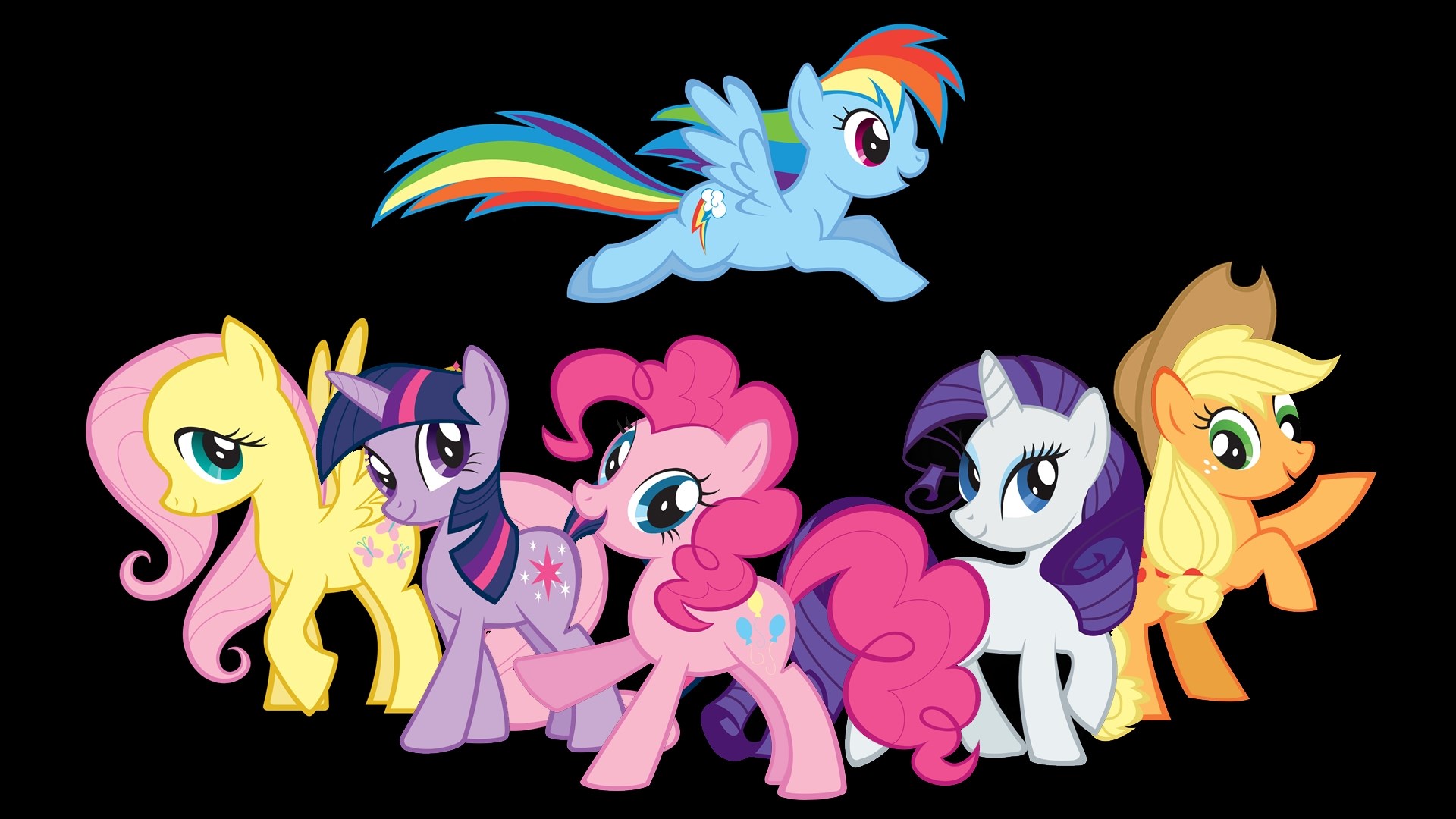 My Little Pony: Friendship Is Magic characters HD Wallpaper