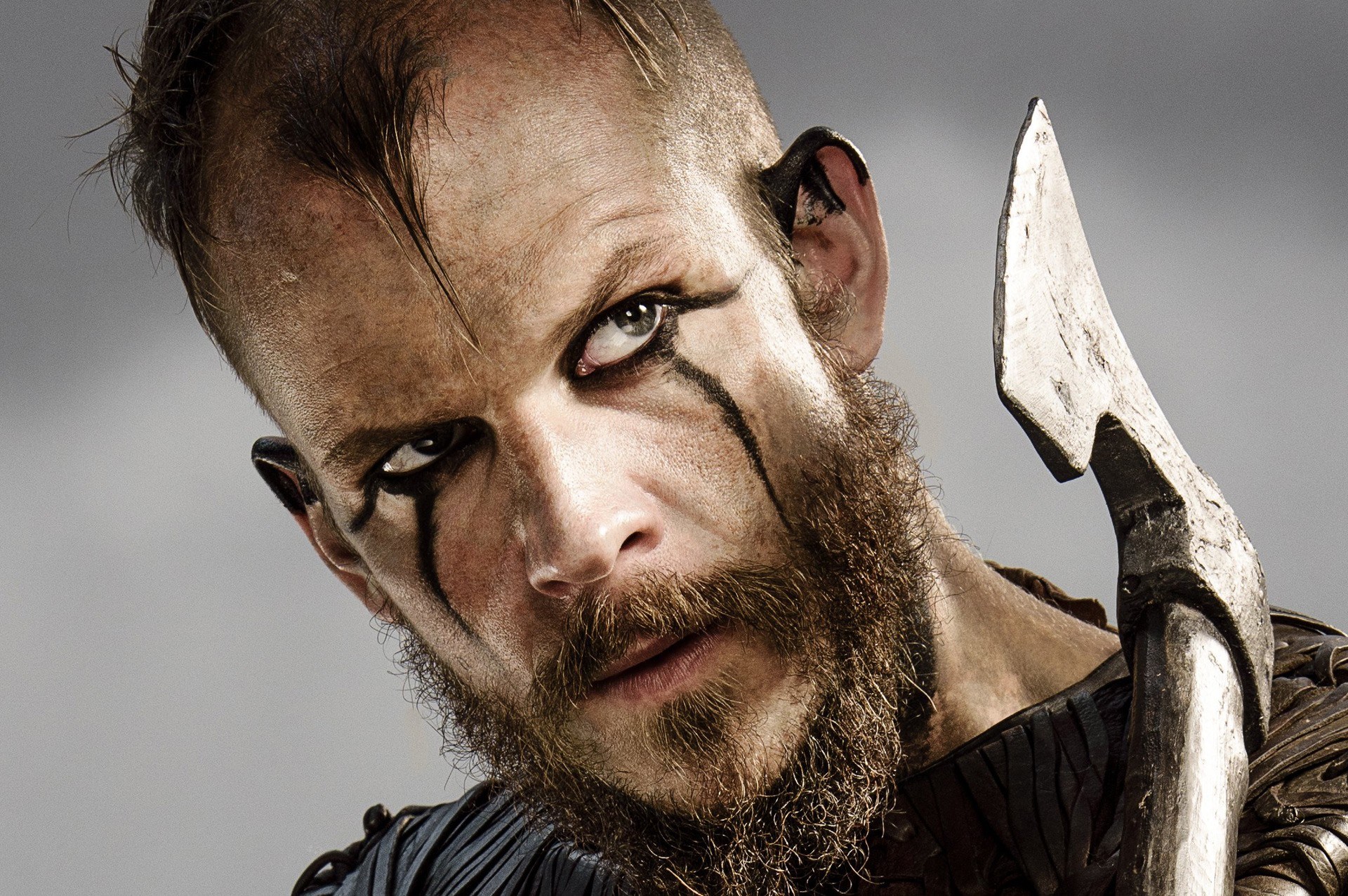 Floki from Vikings holding an axe HD Wallpaper