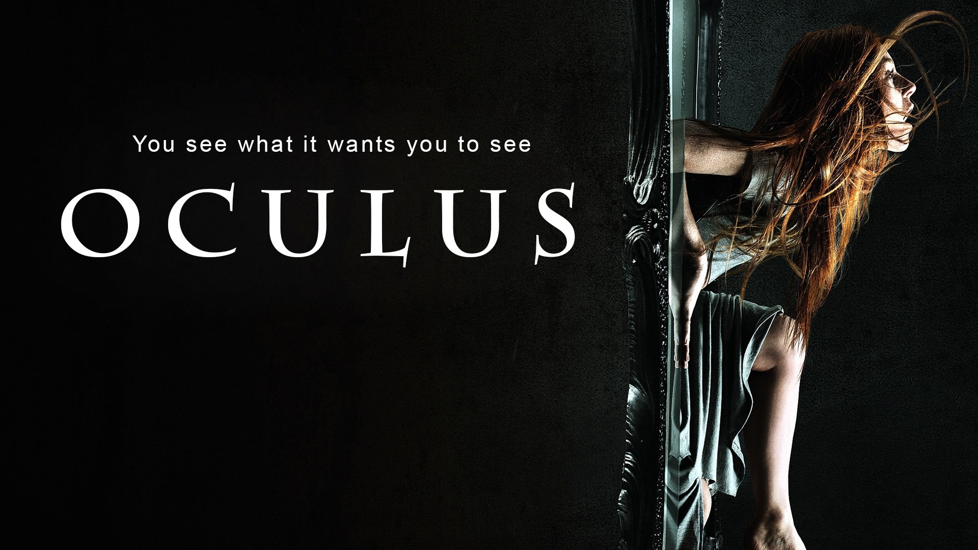 Oculus movie poster with tagline HD Wallpaper