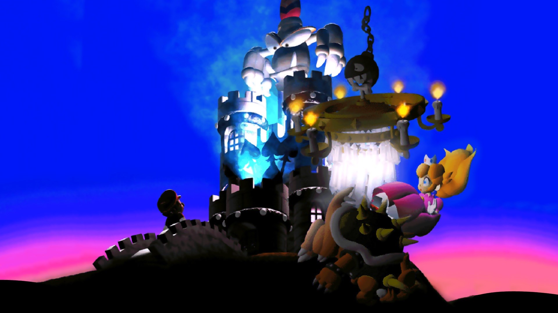 Bowser and Peach from Super Mario RPG HD Wallpaper