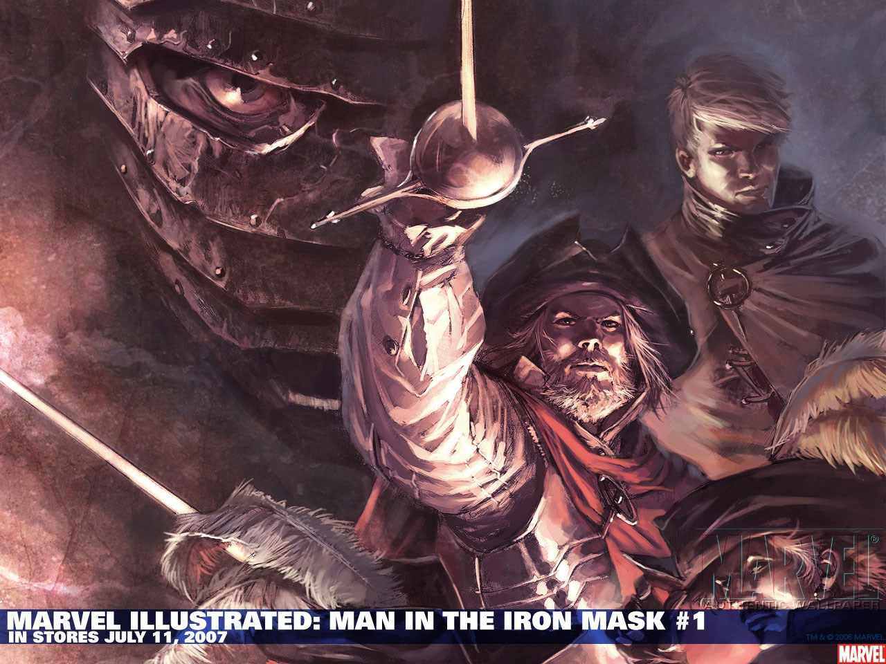 Marvel Illustrated: Man in the Iron Mask #1 comic cover HD Wallpaper