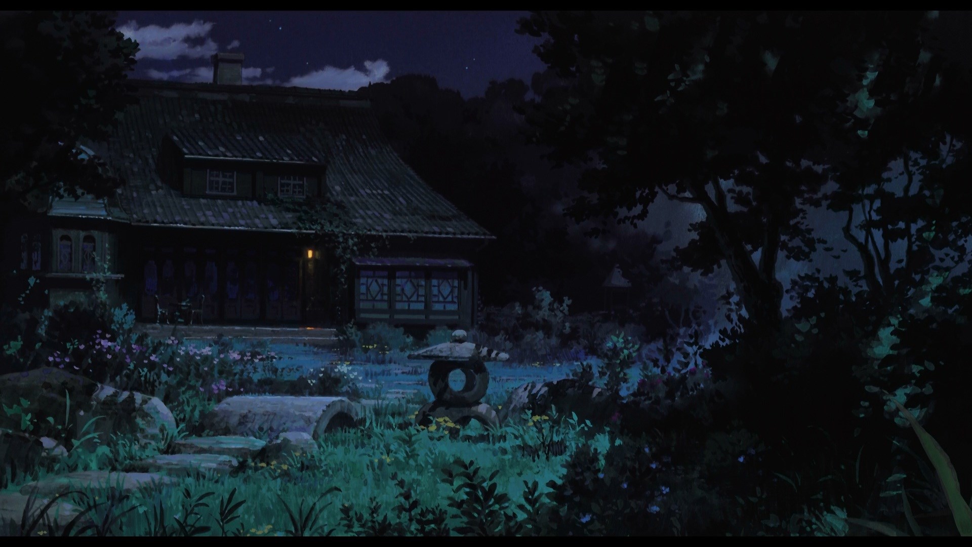 The Secret World of Arrietty House at Night HD Wallpaper