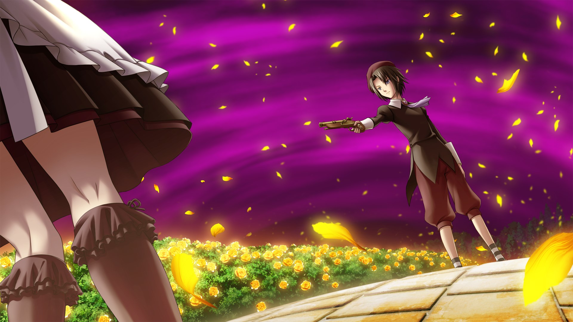Battler Ushiromiya and Beatrice from Umineko When They Cry HD Wallpaper