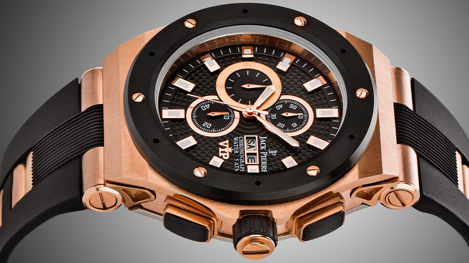 Jack Pierre Chronograph VIP Rose Gold Watch HD Wallpaper