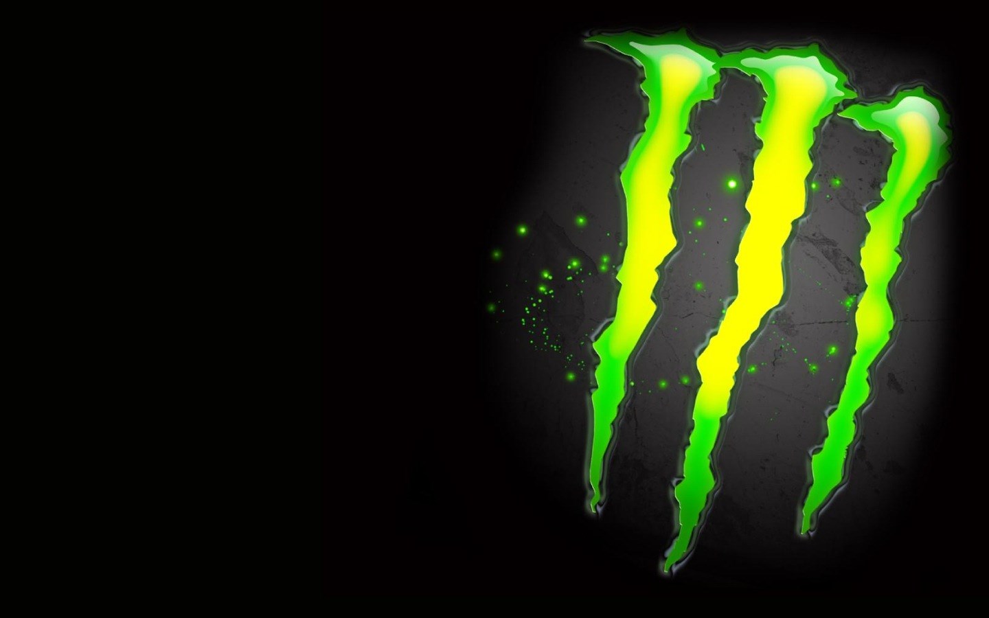 Monster Energy Logo on Black Background HD Wallpaper