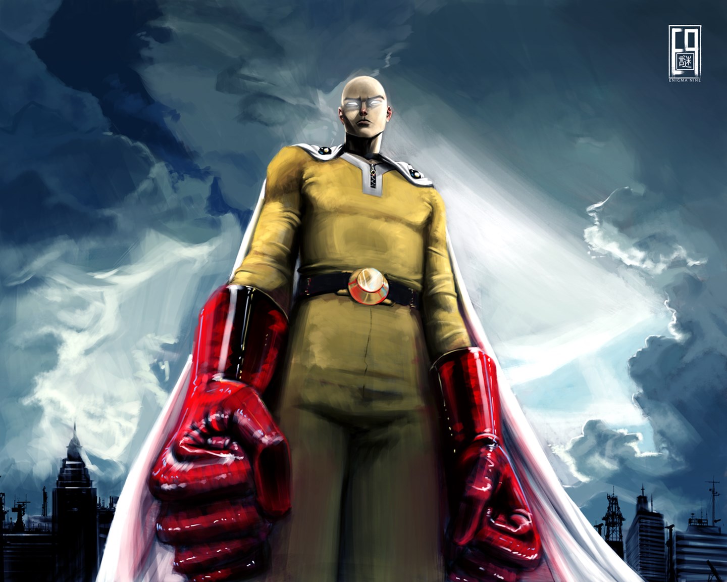 Saitama from One Punch Man HD Wallpaper