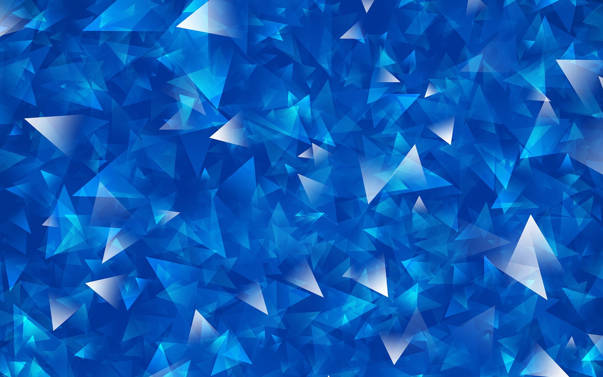 Abstract blue geometric background with triangles HD Wallpaper