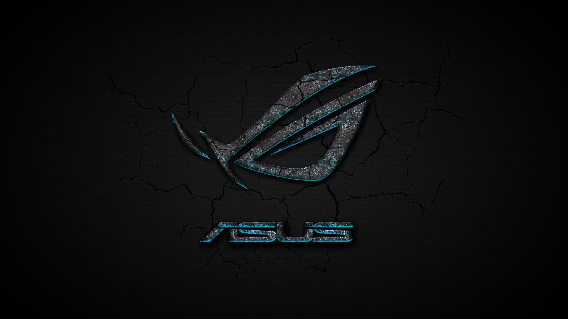 ASUS ROG logo cracked texture HD Wallpaper
