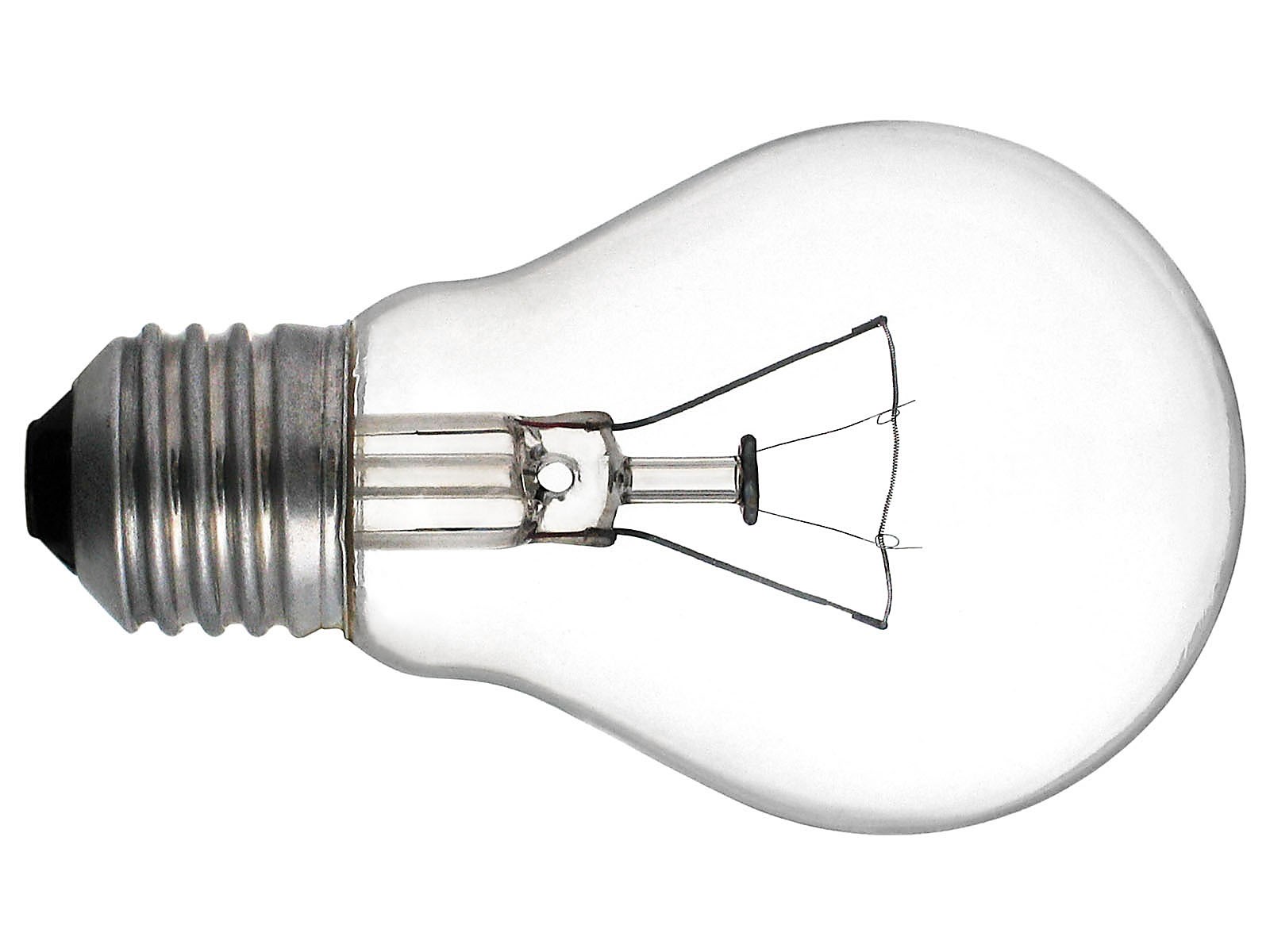 Clear incandescent light bulb HD Wallpaper