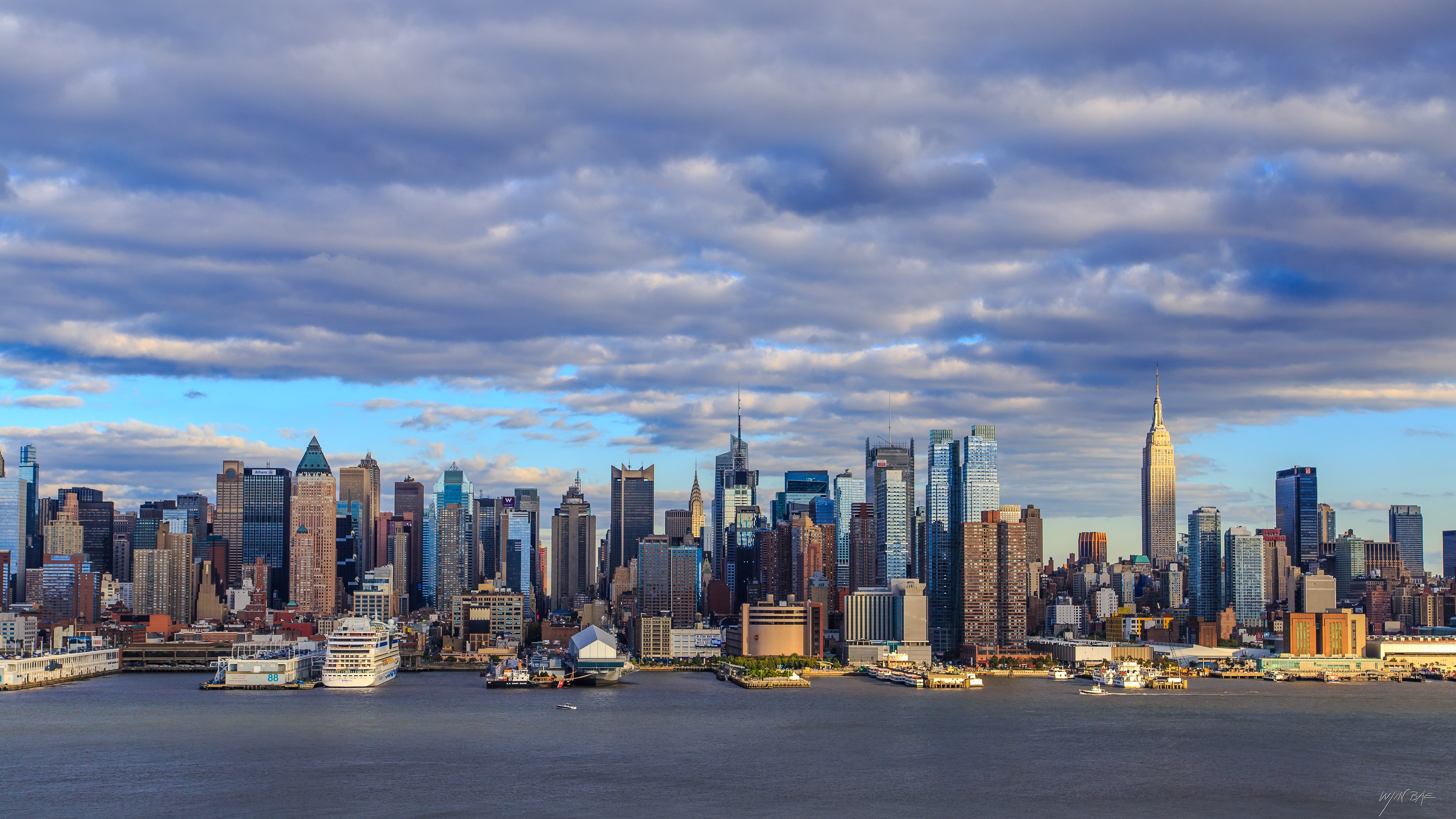 New York City Skyline with Empire State Building HD Wallpaper
