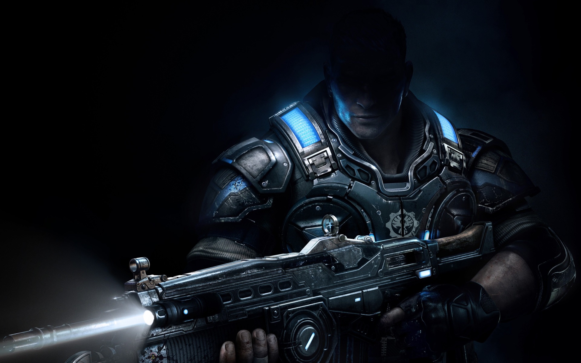 Gears of War 4 Soldier with Rifle HD Wallpaper