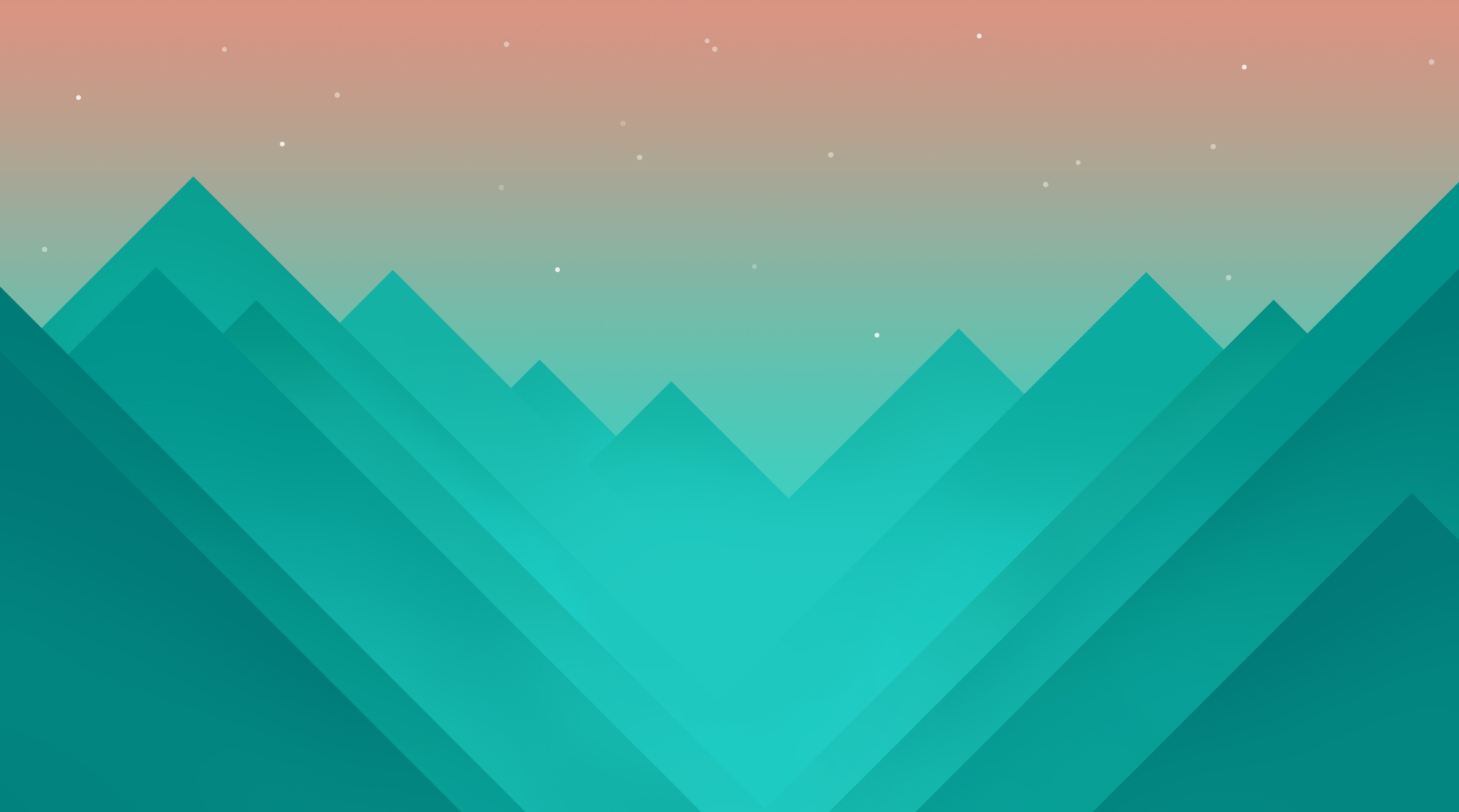 Flat mountain landscape 4K HD Wallpaper