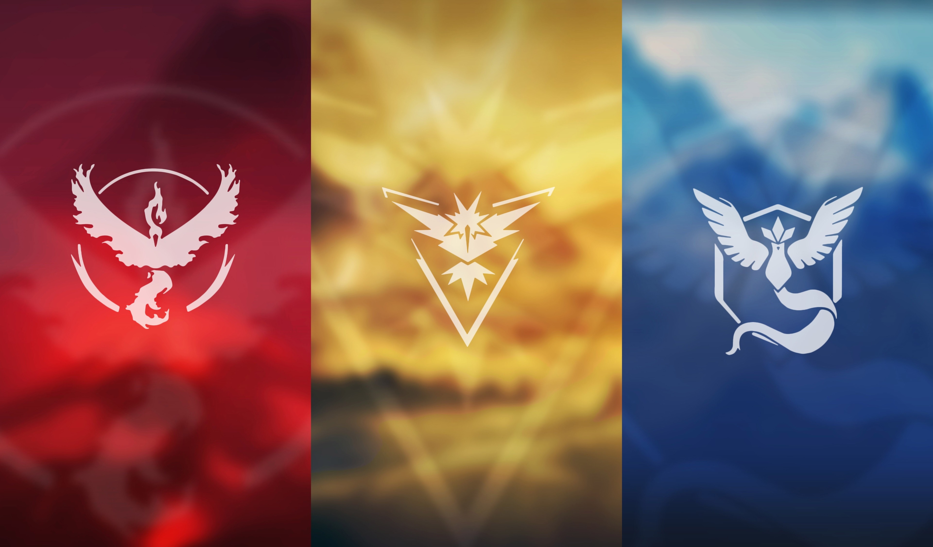 Pokemon Go Team Logos HD Wallpaper
