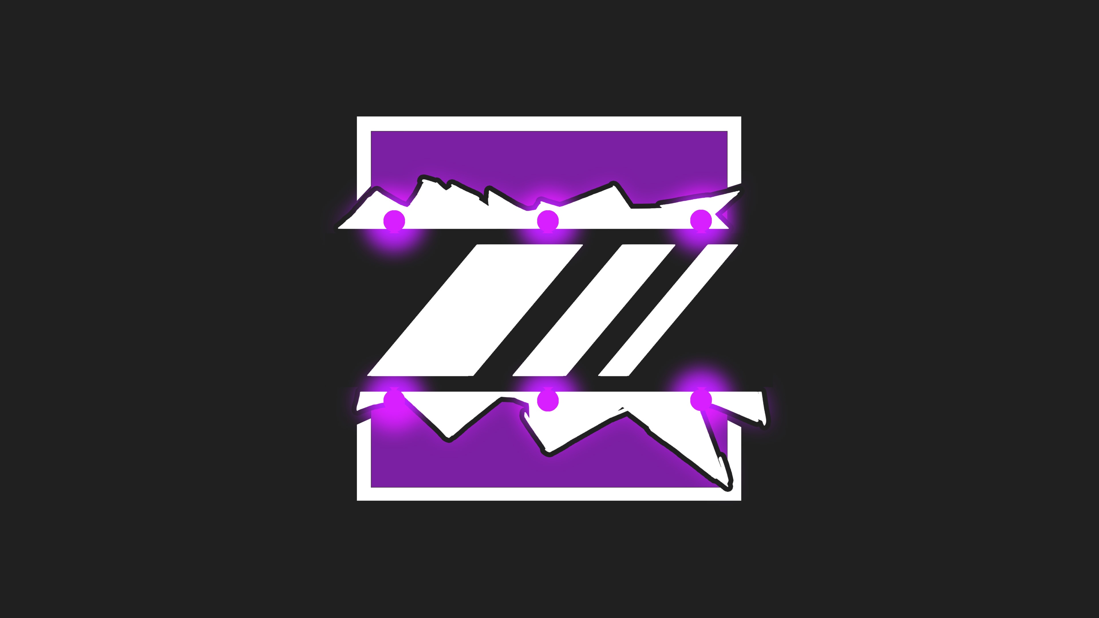 Z logo with purple accents HD Wallpaper