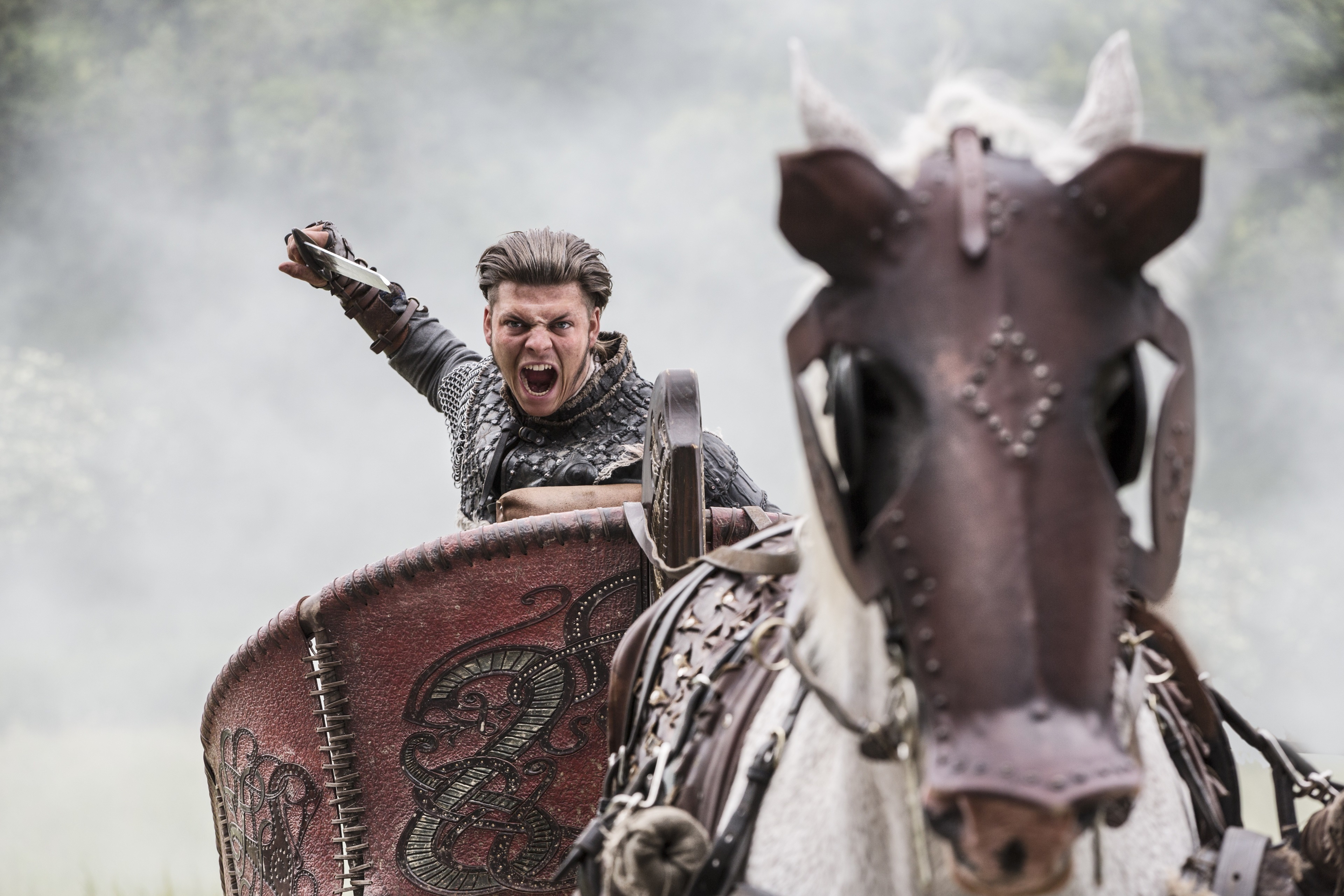 Ivar the Boneless from Vikings in a chariot HD Wallpaper