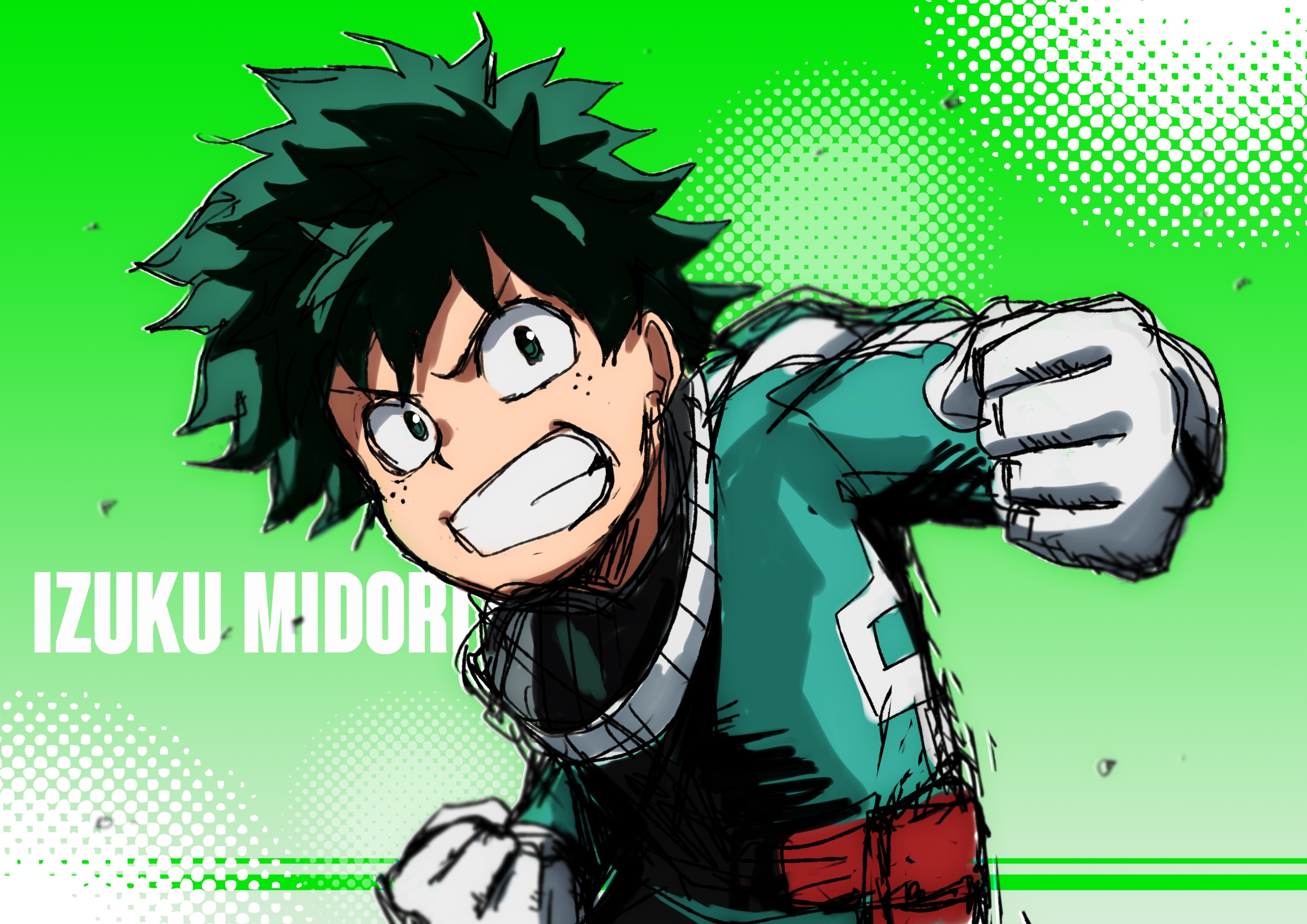 Izuku Midoriya from My Hero Academia 4K HD Wallpaper