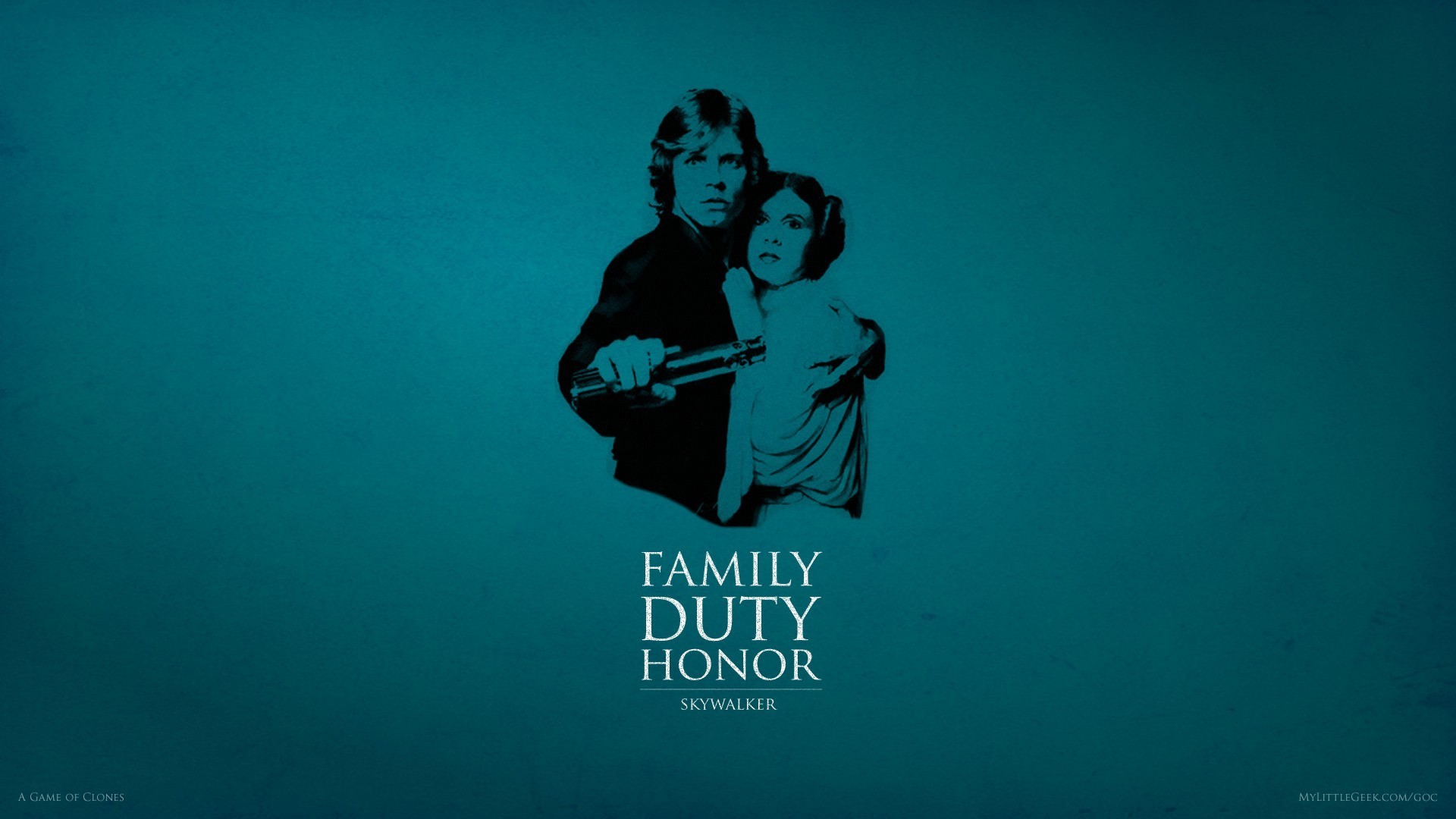Luke and Leia Skywalker from Star Wars HD Wallpaper