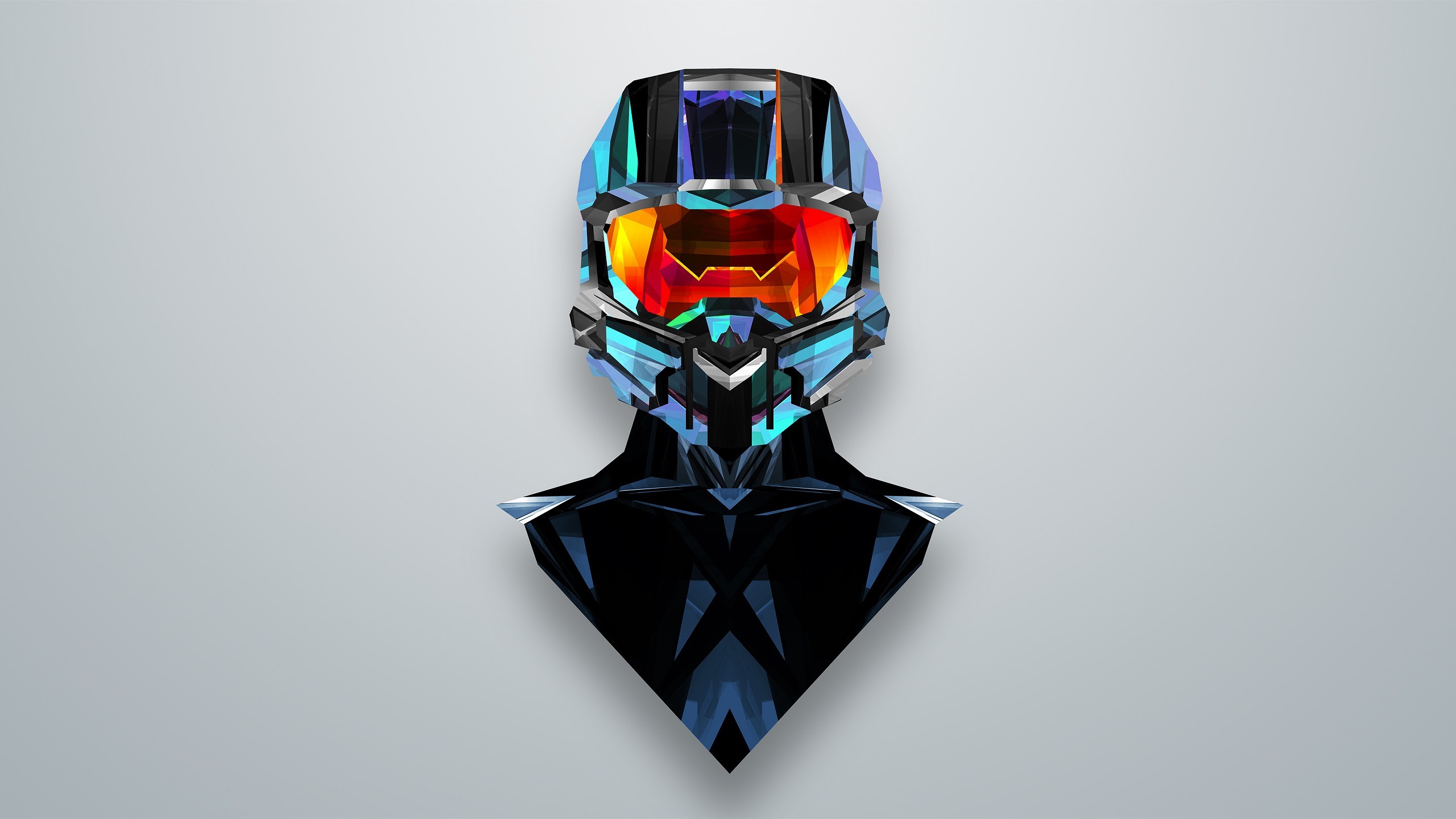 Master Chief helmet by Justin Maller HD Wallpaper