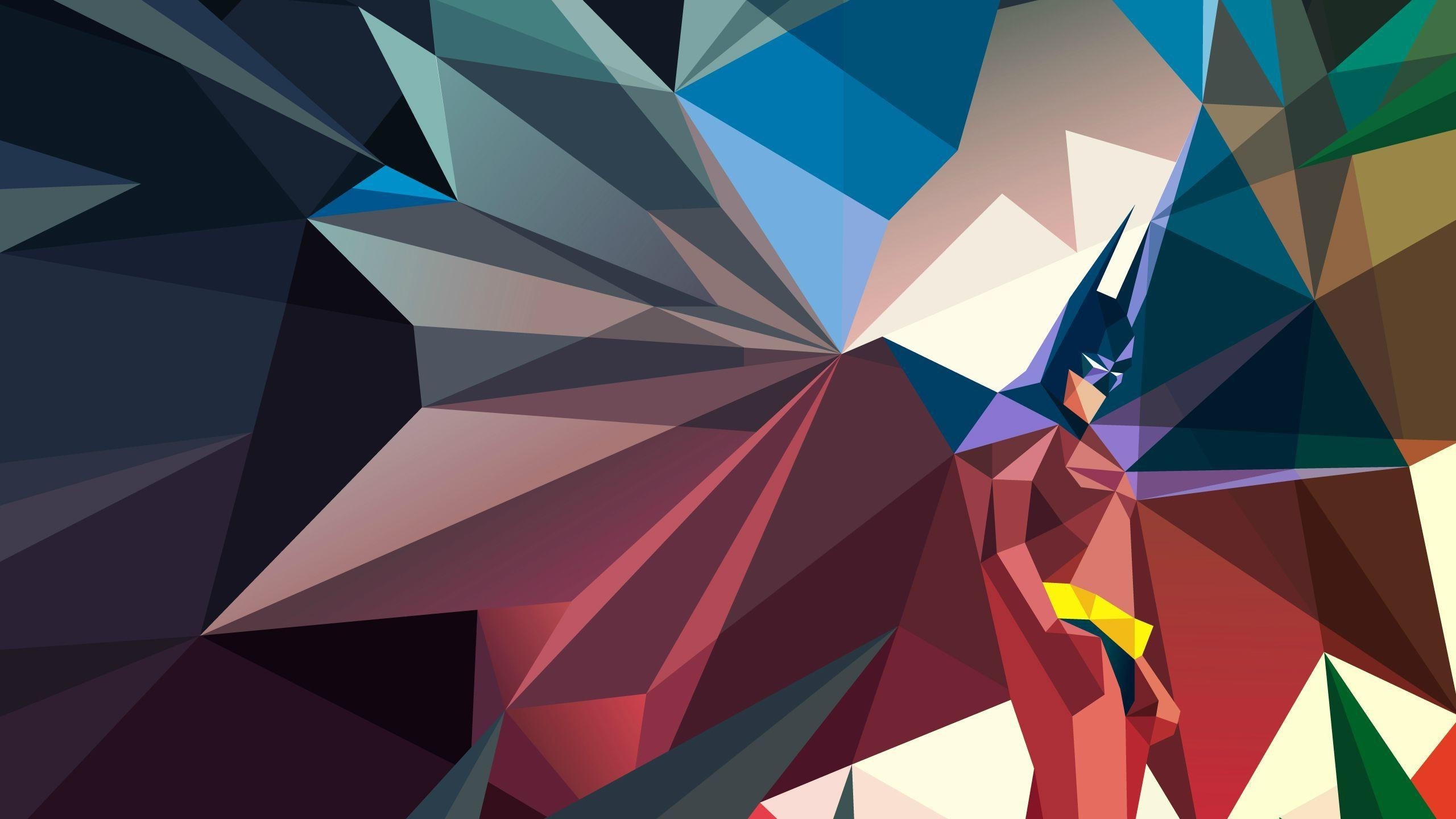 Low Poly Batman HD Wallpaper