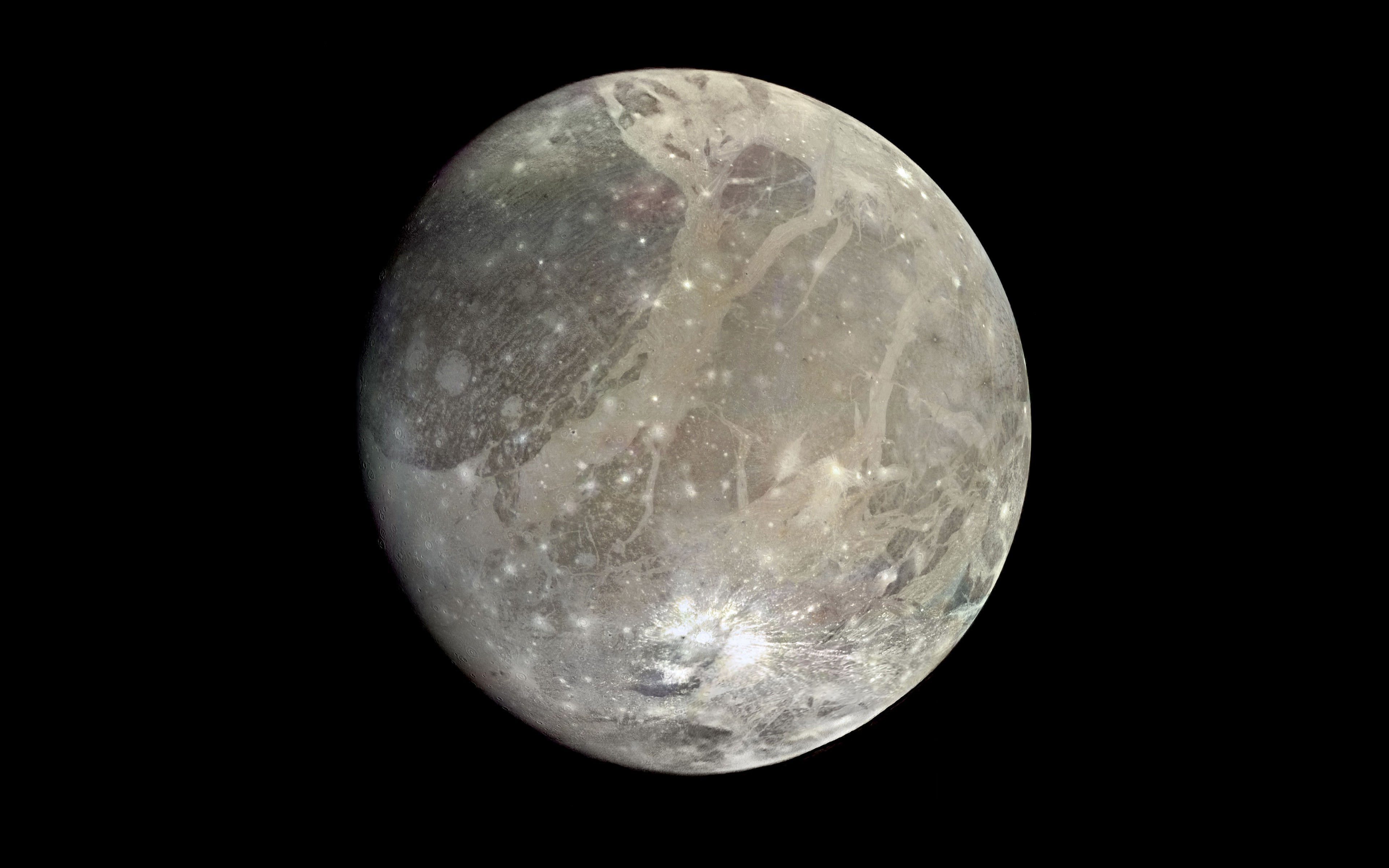 Ganymede, moon of Jupiter HD Wallpaper
