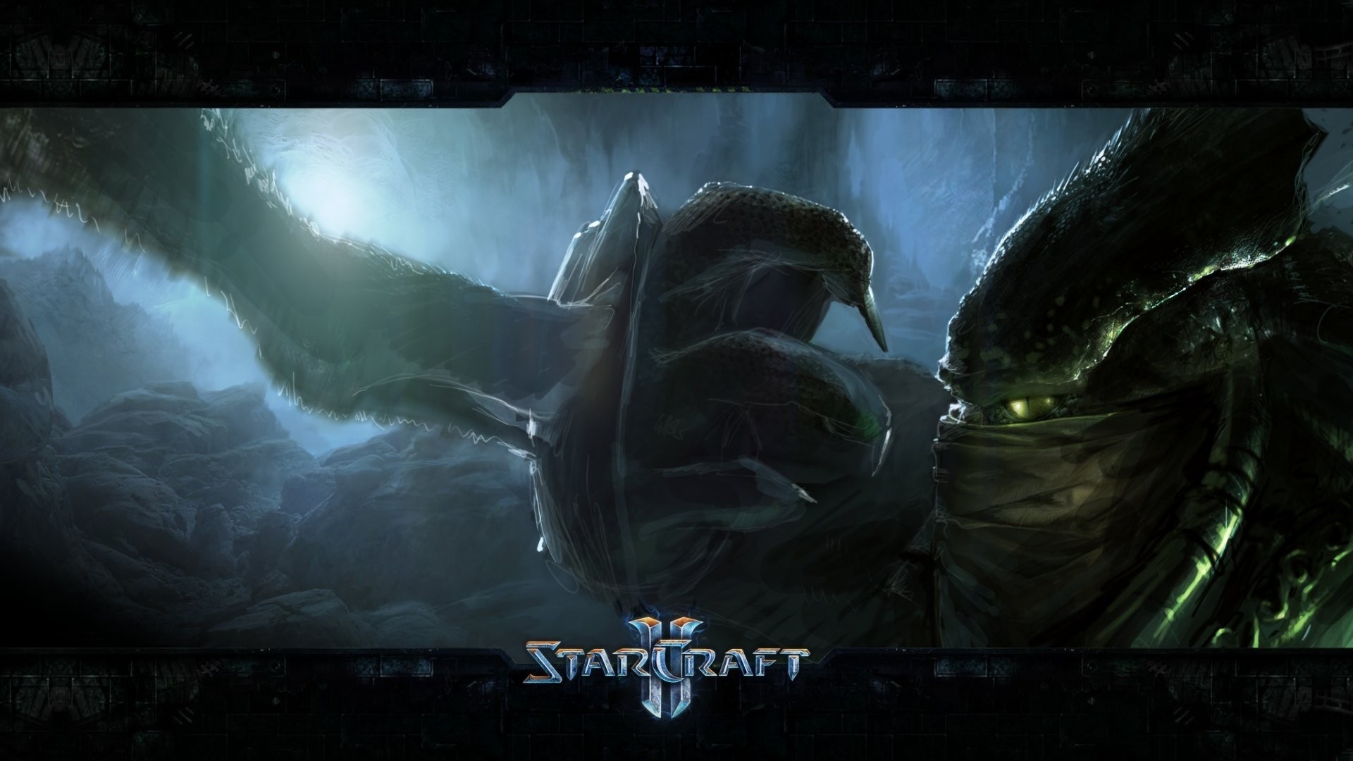 StarCraft II Zeratul and Kerrigan in a cave HD Wallpaper