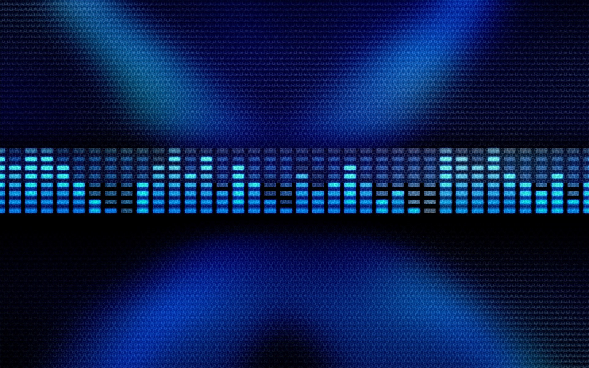 Blue equalizer bars with spotlights HD Wallpaper