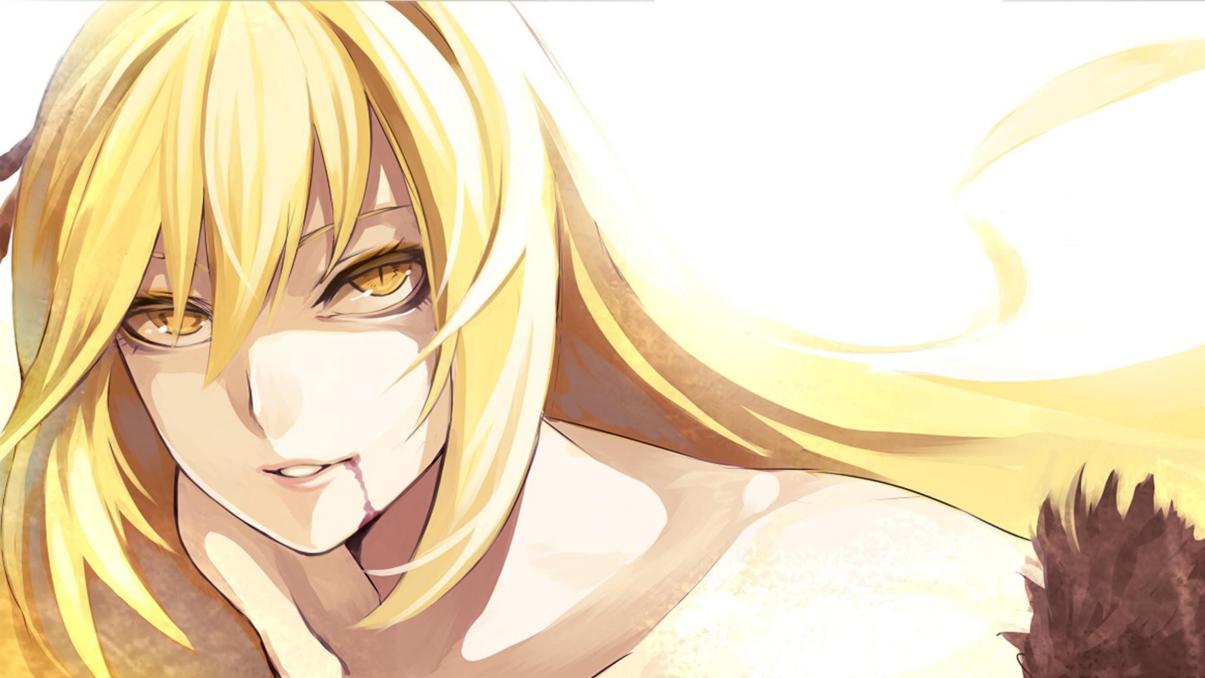 Oshino Shinobu from Monogatari Series HD Wallpaper