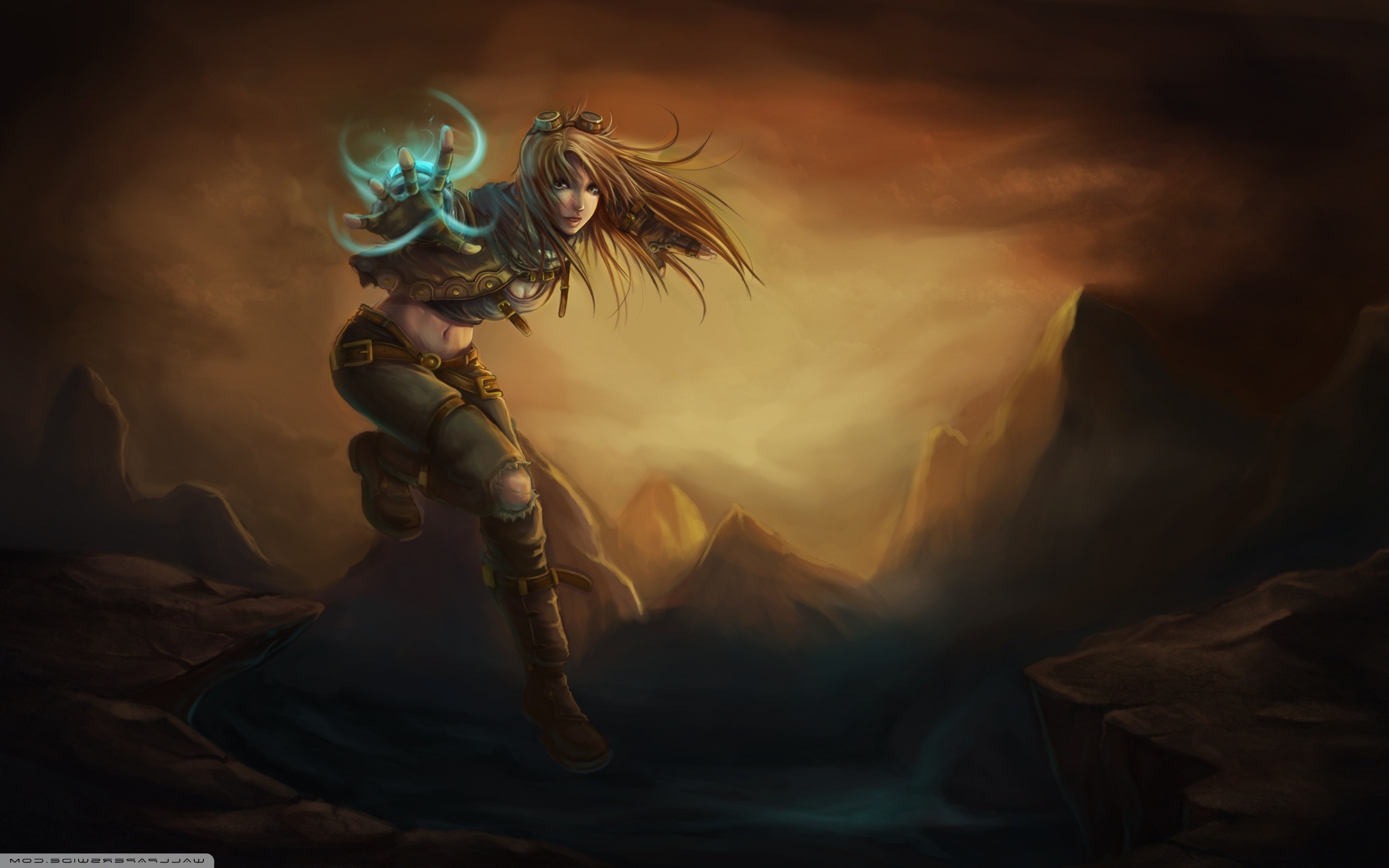Genderbent Ezreal from League of Legends HD Wallpaper
