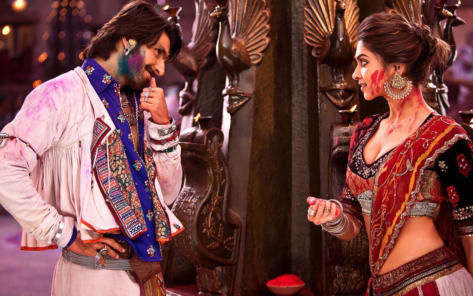 Deepika Padukone and Ranveer Singh in Ram Leela HD Wallpaper
