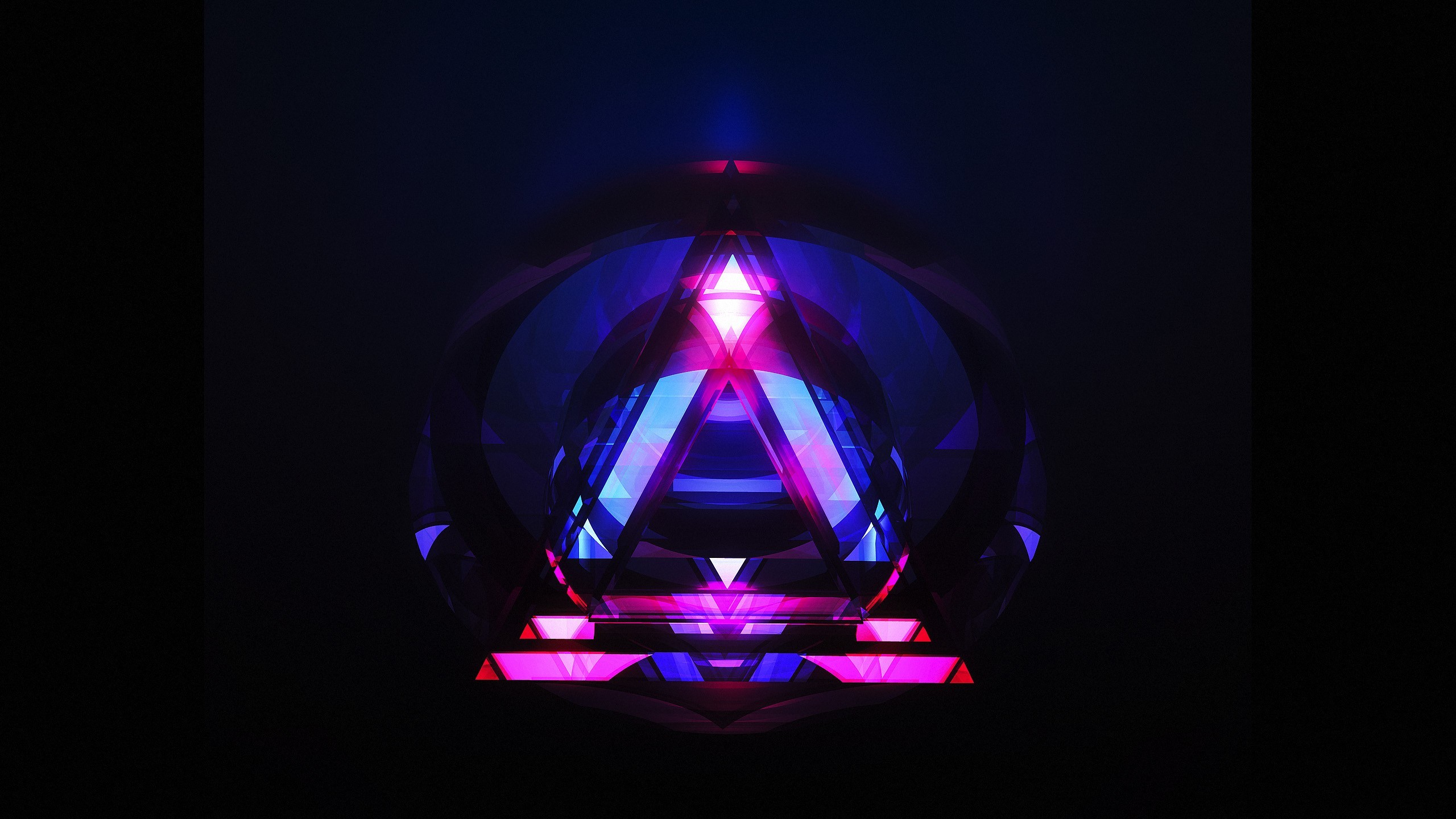 Digital art by Justin Maller with geometric shapes HD Wallpaper