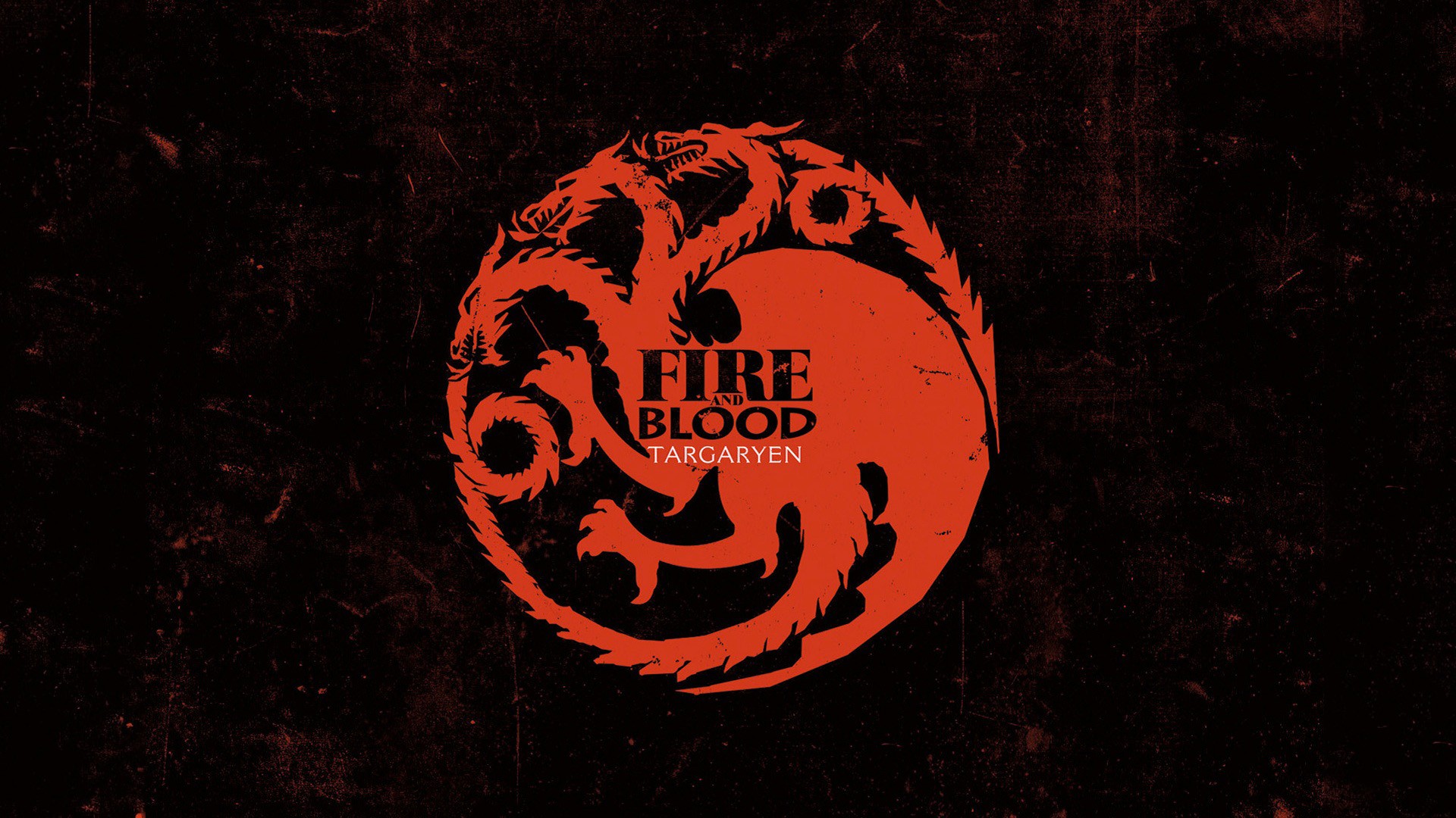 Fire and Blood Targaryen House Sigil HD Wallpaper