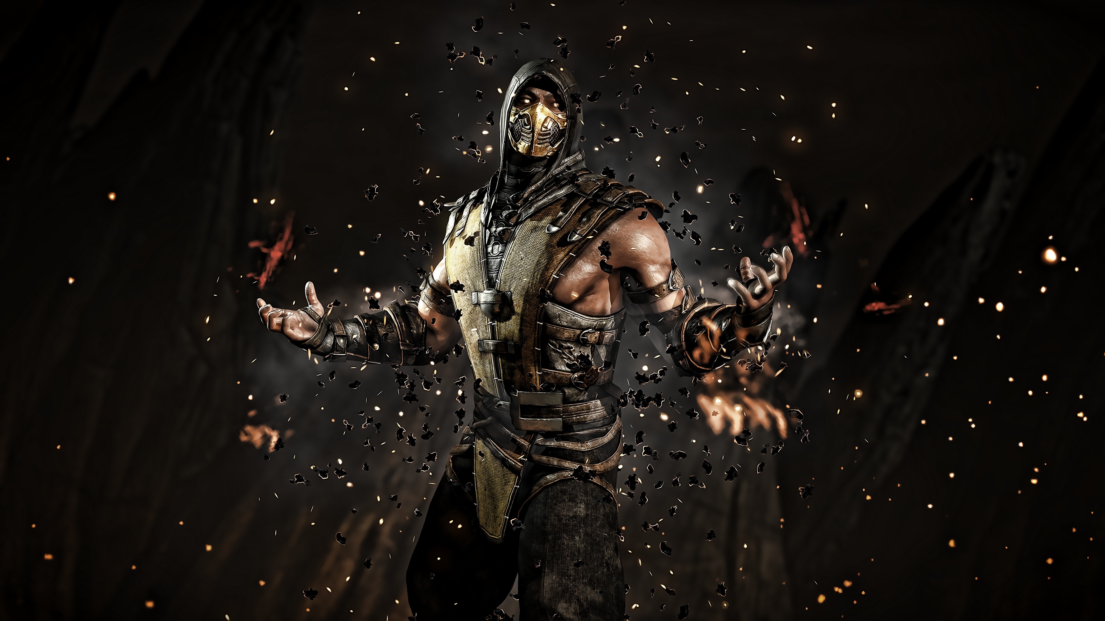 Scorpion from Mortal Kombat in 4K HD Wallpaper