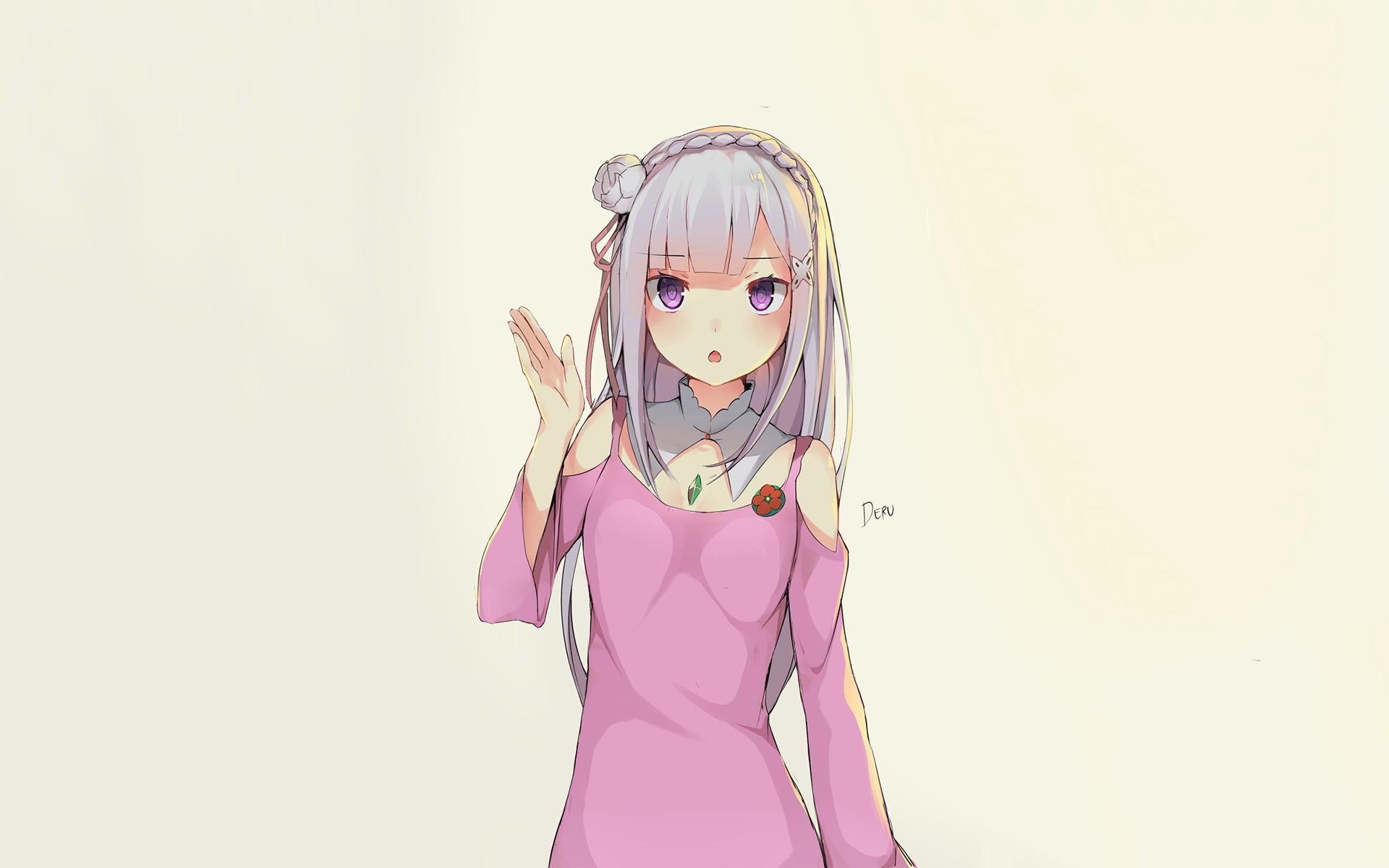 Emilia from Re: Zero HD Wallpaper