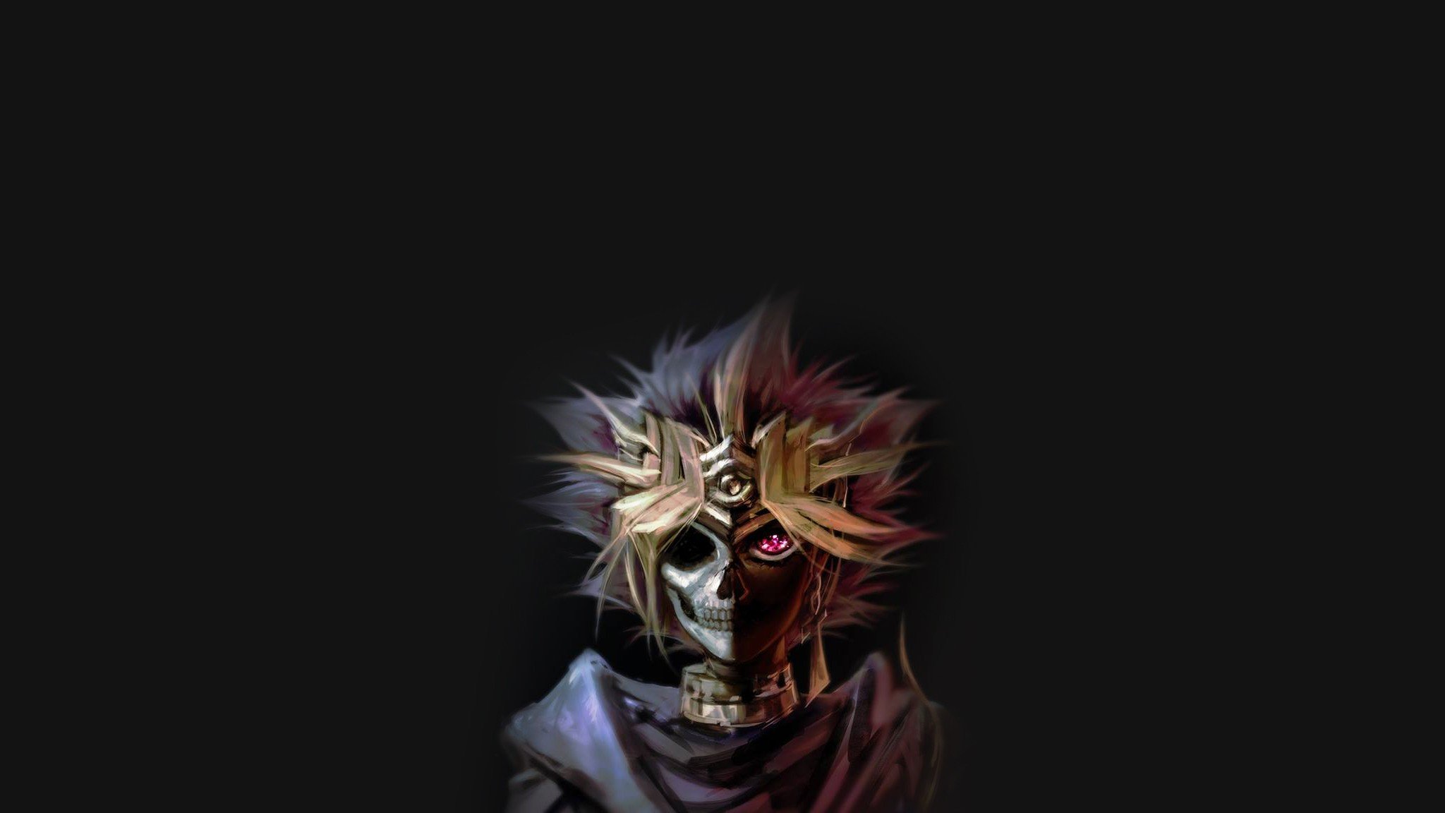 Yami Yugi from Yu-Gi-Oh! Half Skull HD Wallpaper