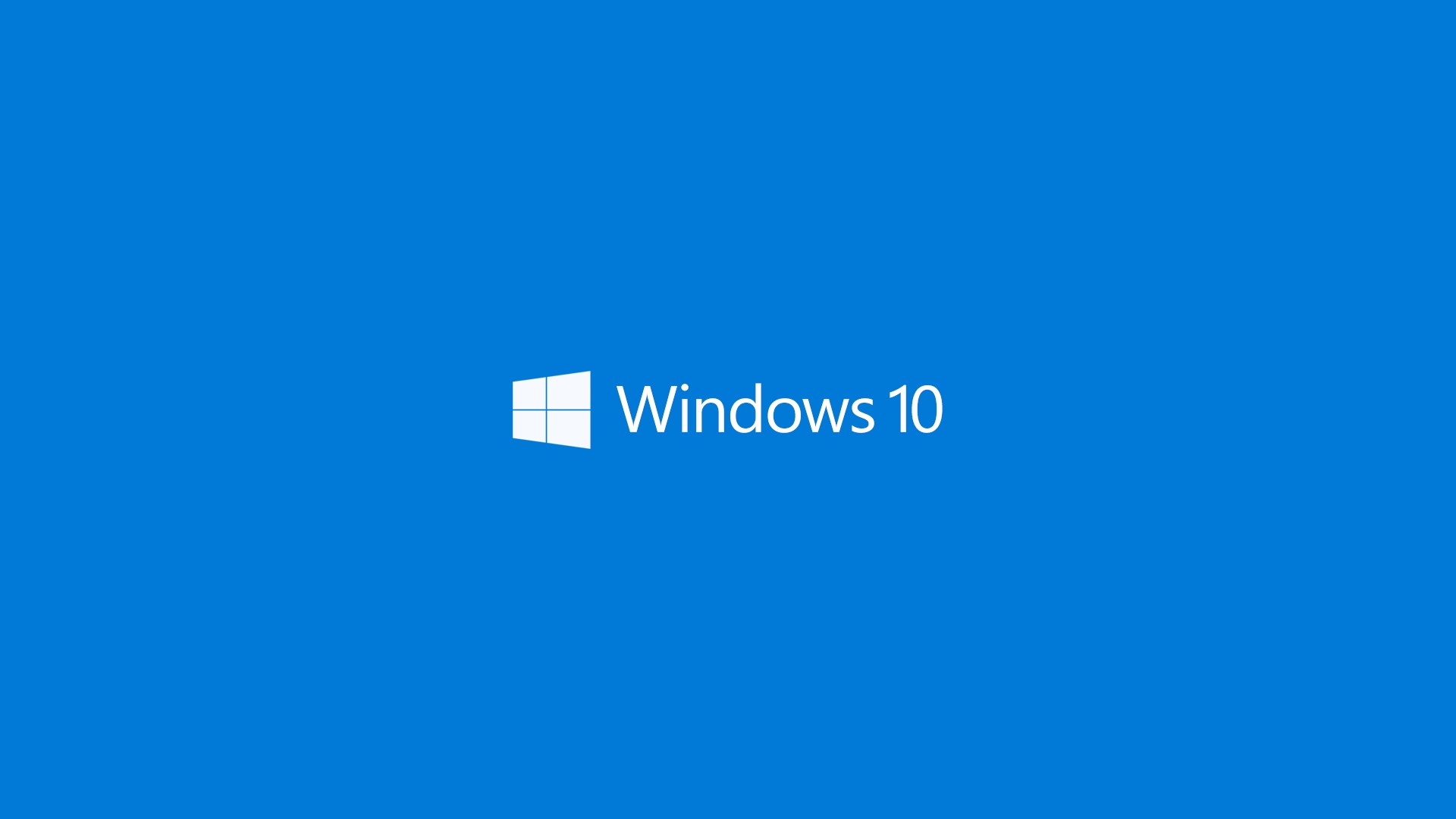 Windows 10 logo on blue background HD Wallpaper