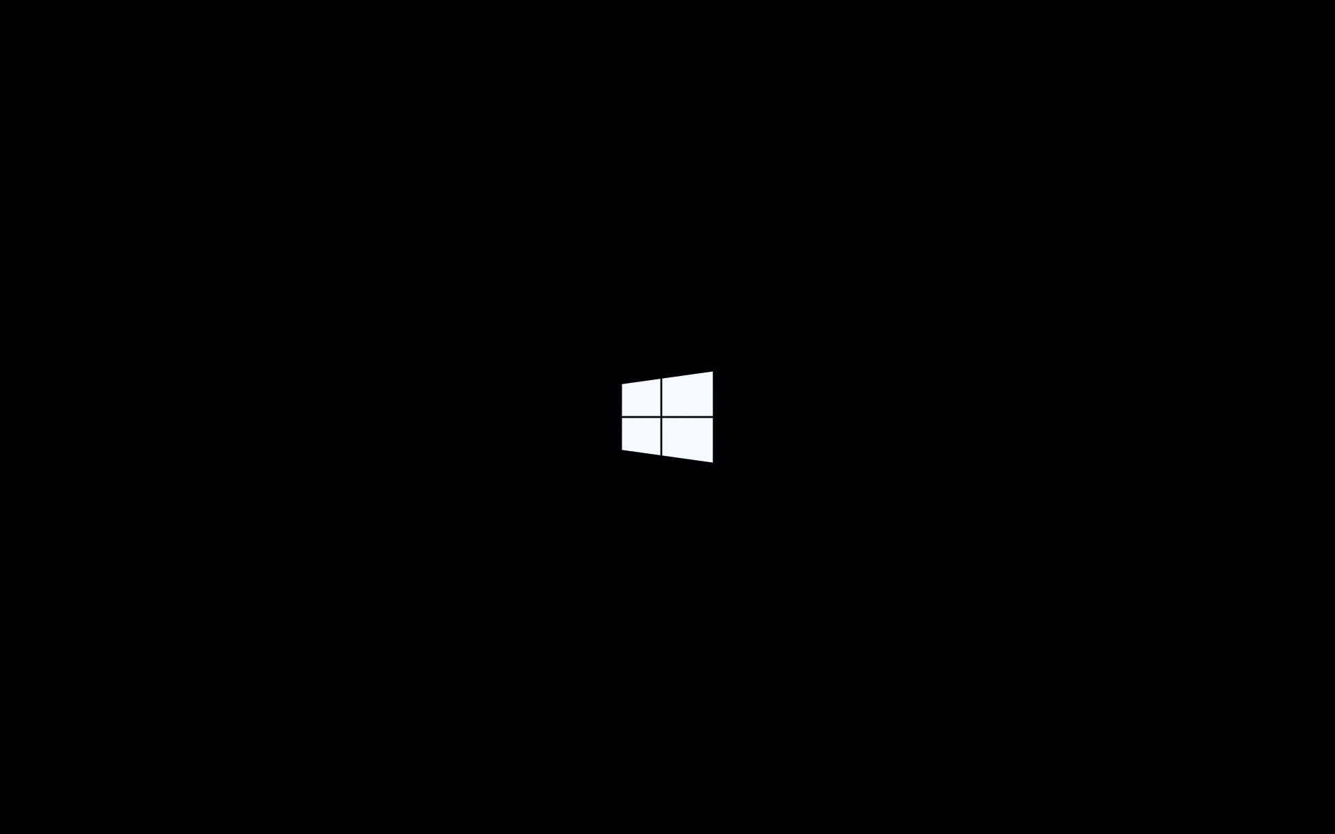 Windows logo on black background HD Wallpaper